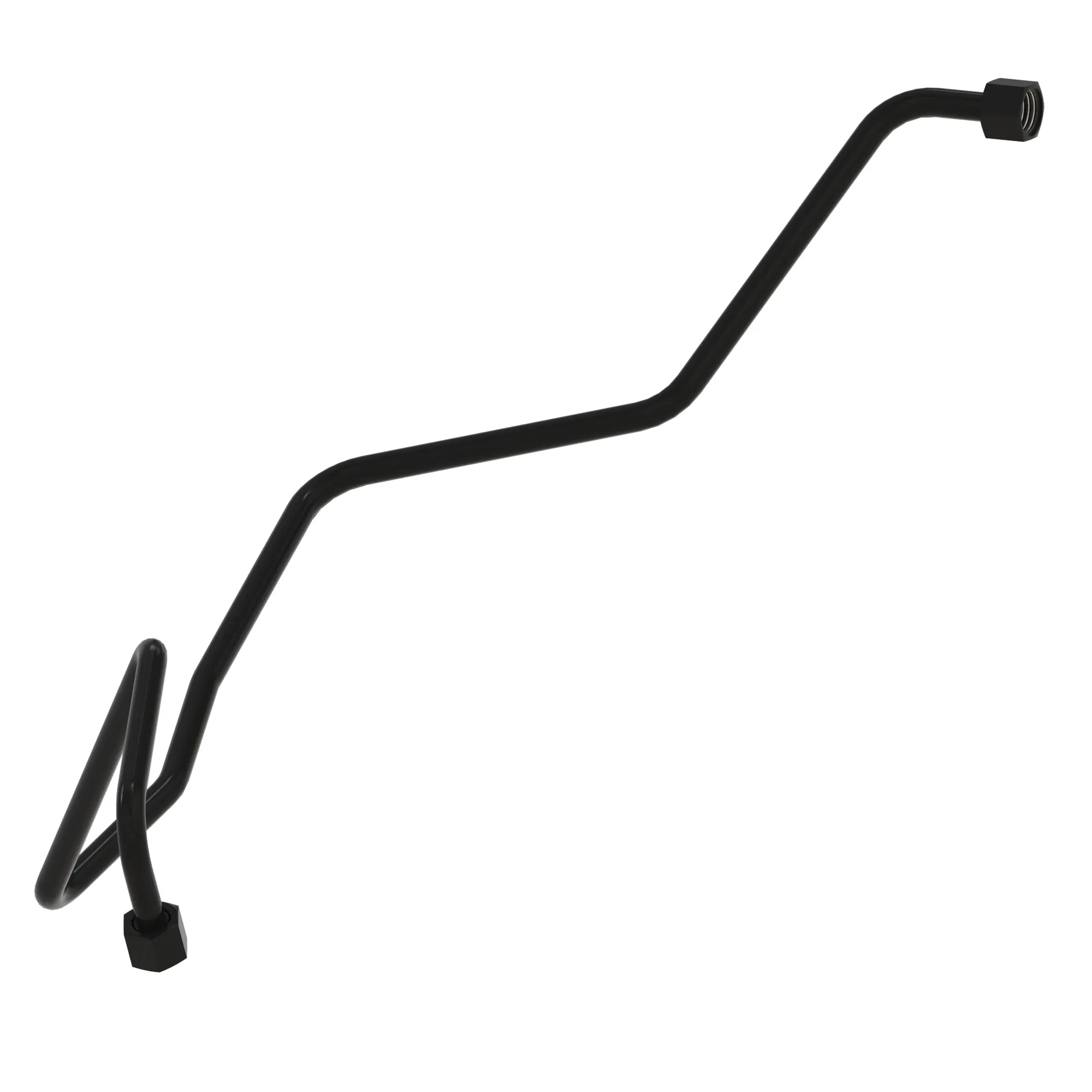 John Deere Single Circle Motor Bottom Oil Line - AT489905