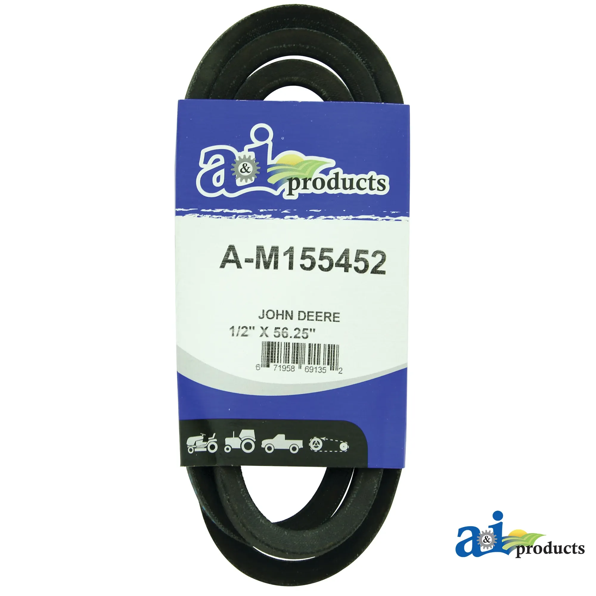 A&I Products Mower Drive V-Belt, Effective Length 1426 mm (56 inch) - A-M155452