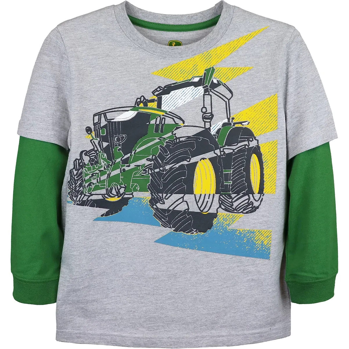 Kids Lightening Tractor Long Sleeve T-Shirt