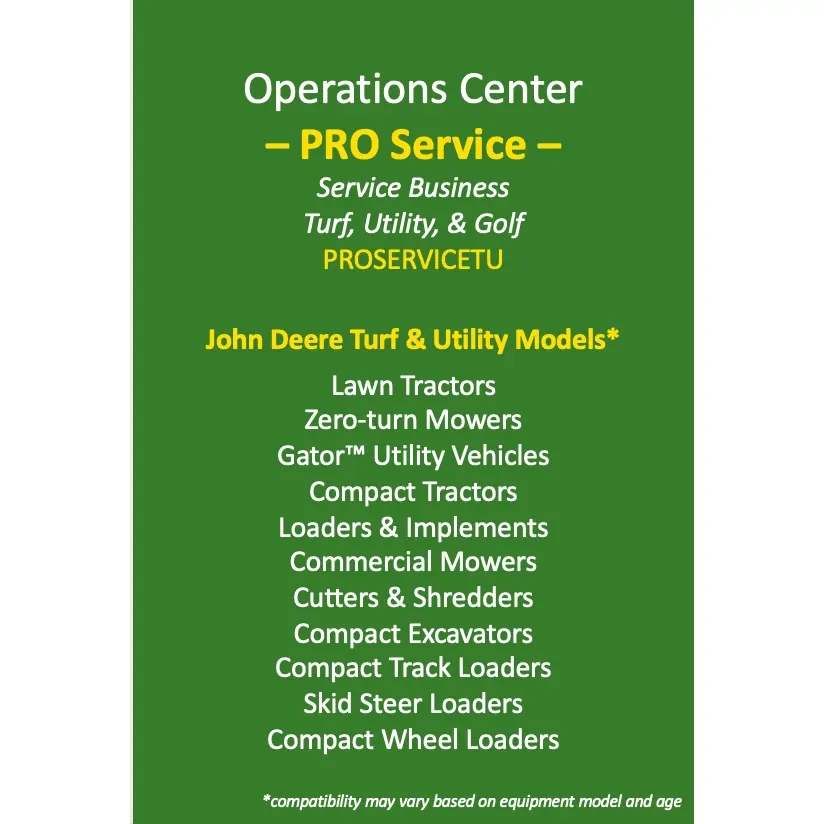 Operations Center PRO Service - Service Business - Turf, Utility, and Golf (Annual License)