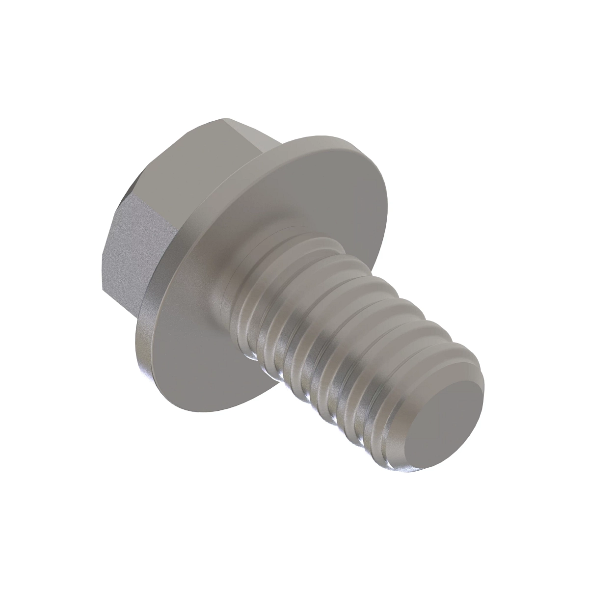 Screw, Flanged, Hex Head M5X0.8-10