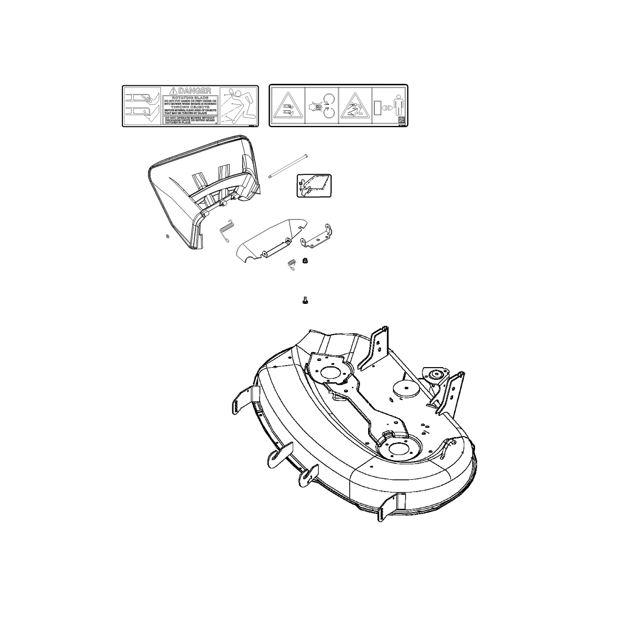 John Deere Mower Deck, 42 inch - AM140413