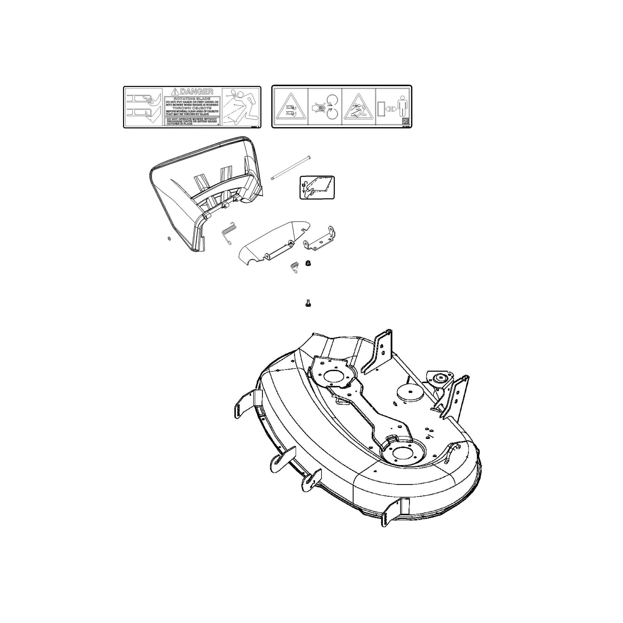 John Deere Mower Deck, 42 inch - AM140413