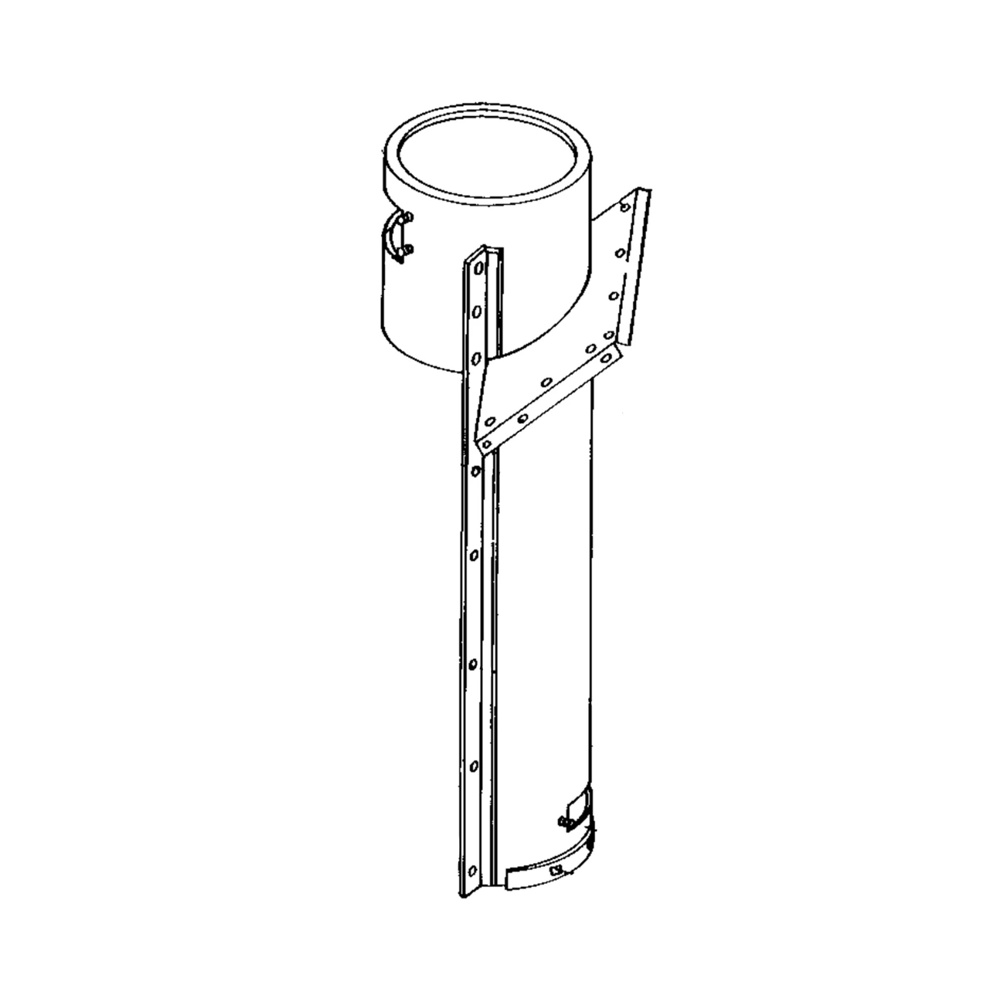 John Deere Lower Vertical Auger Housing - AH111469