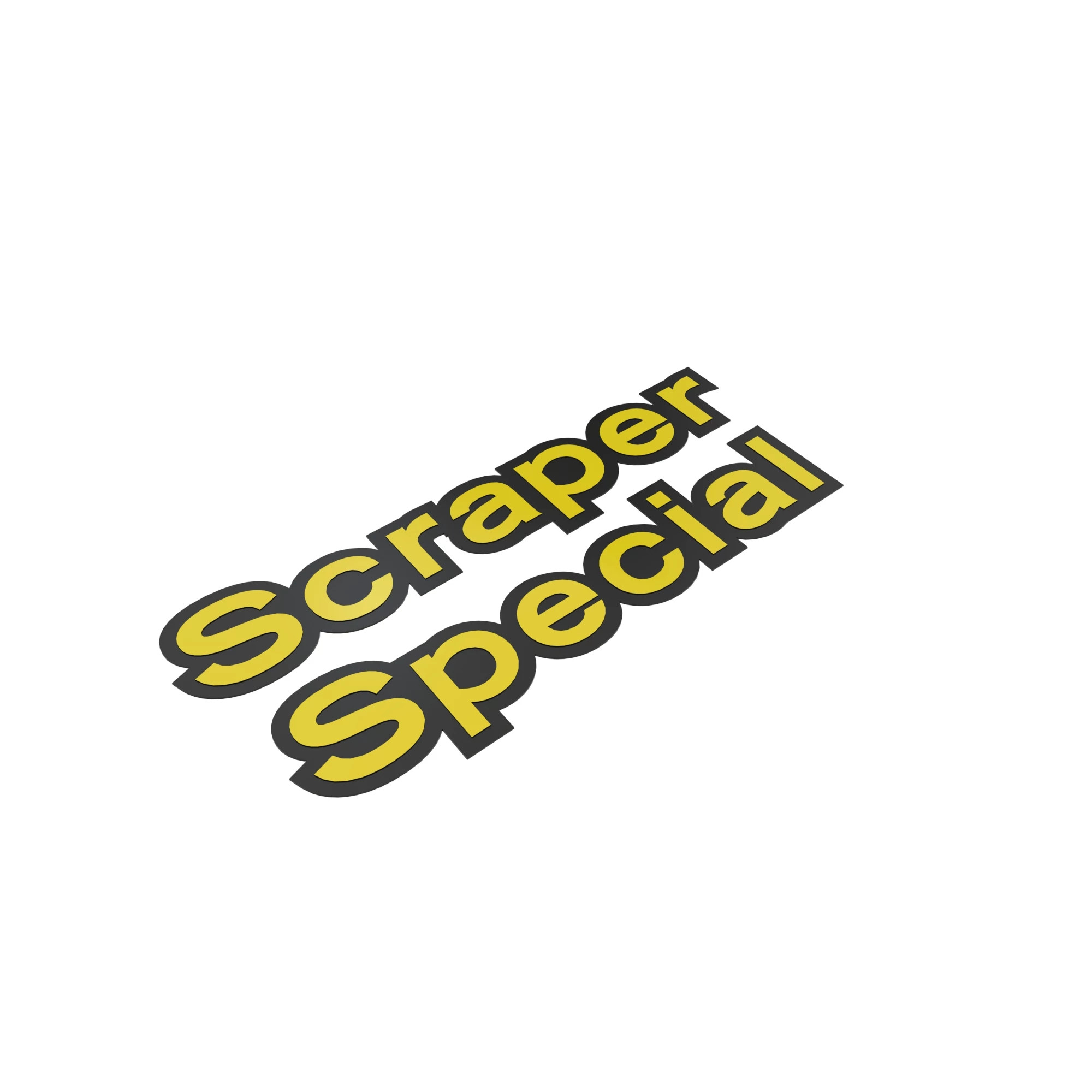 LABEL, SCRAPER SPECIAL