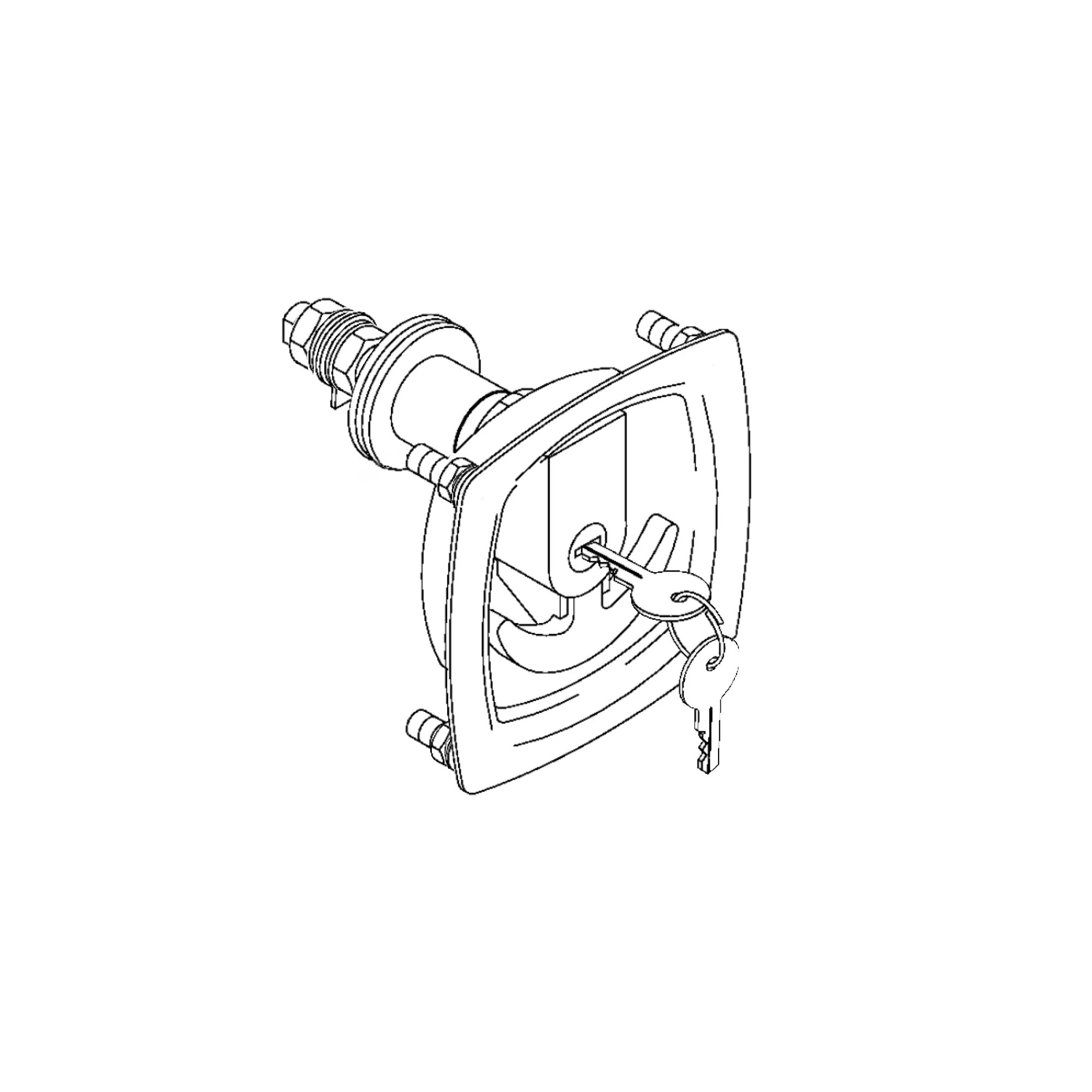 DOOR LATCH WITH LOCK