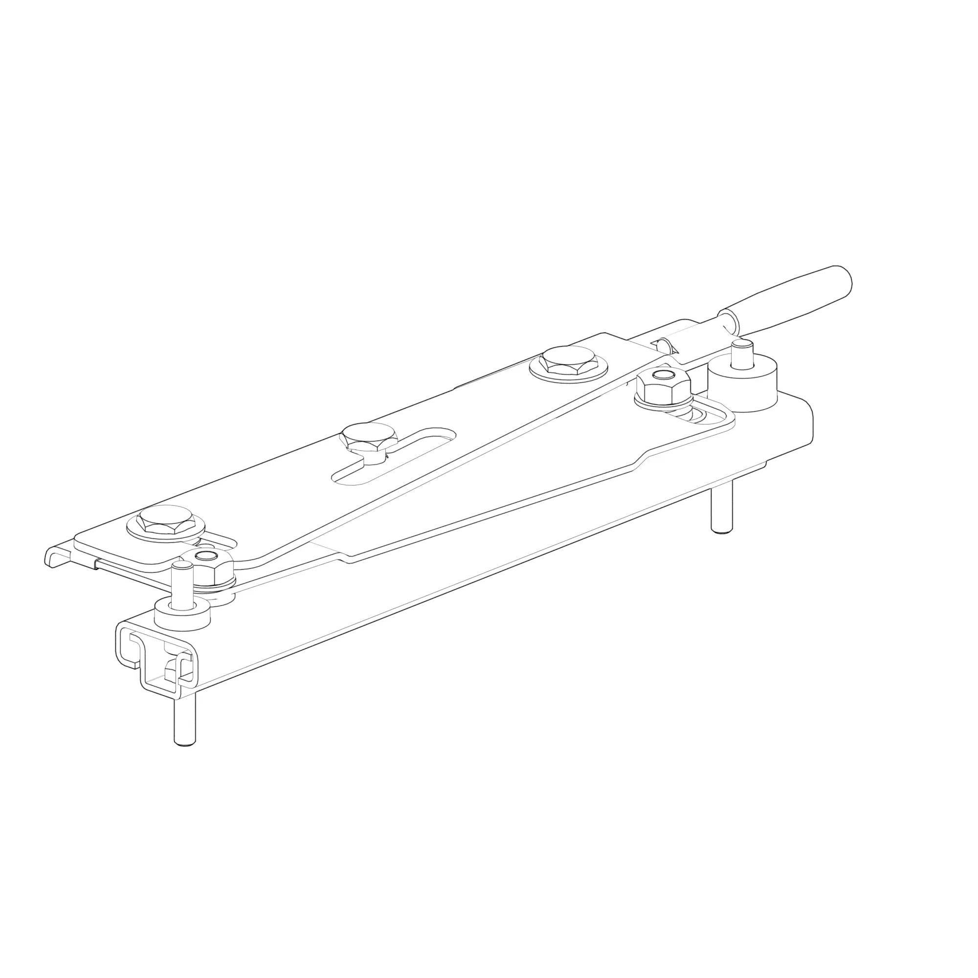 John Deere Left Side Seat Slide Track Kit - AUC16427