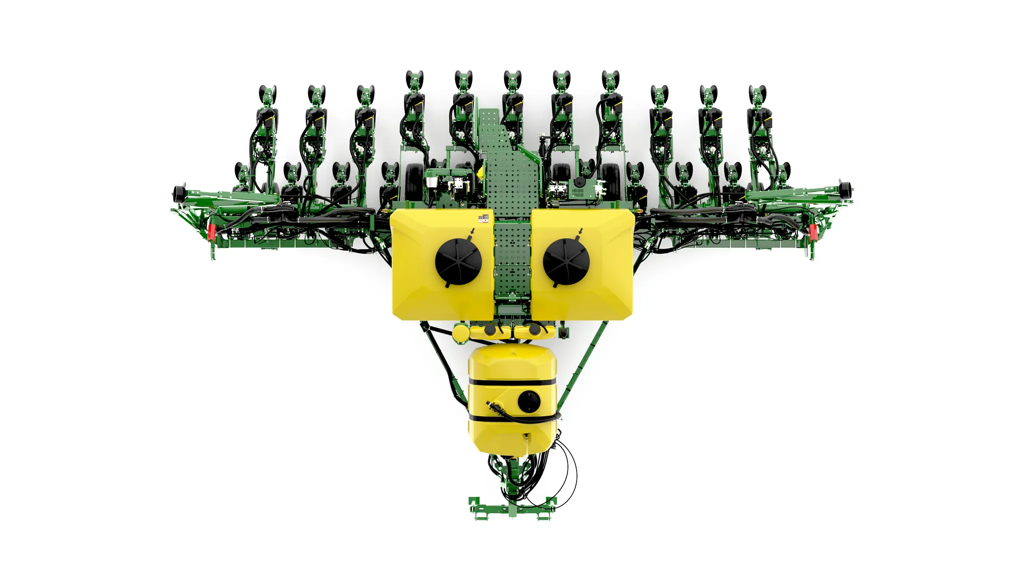 Studio image with overhead view of 1795 12-Row Split 23 Planter.