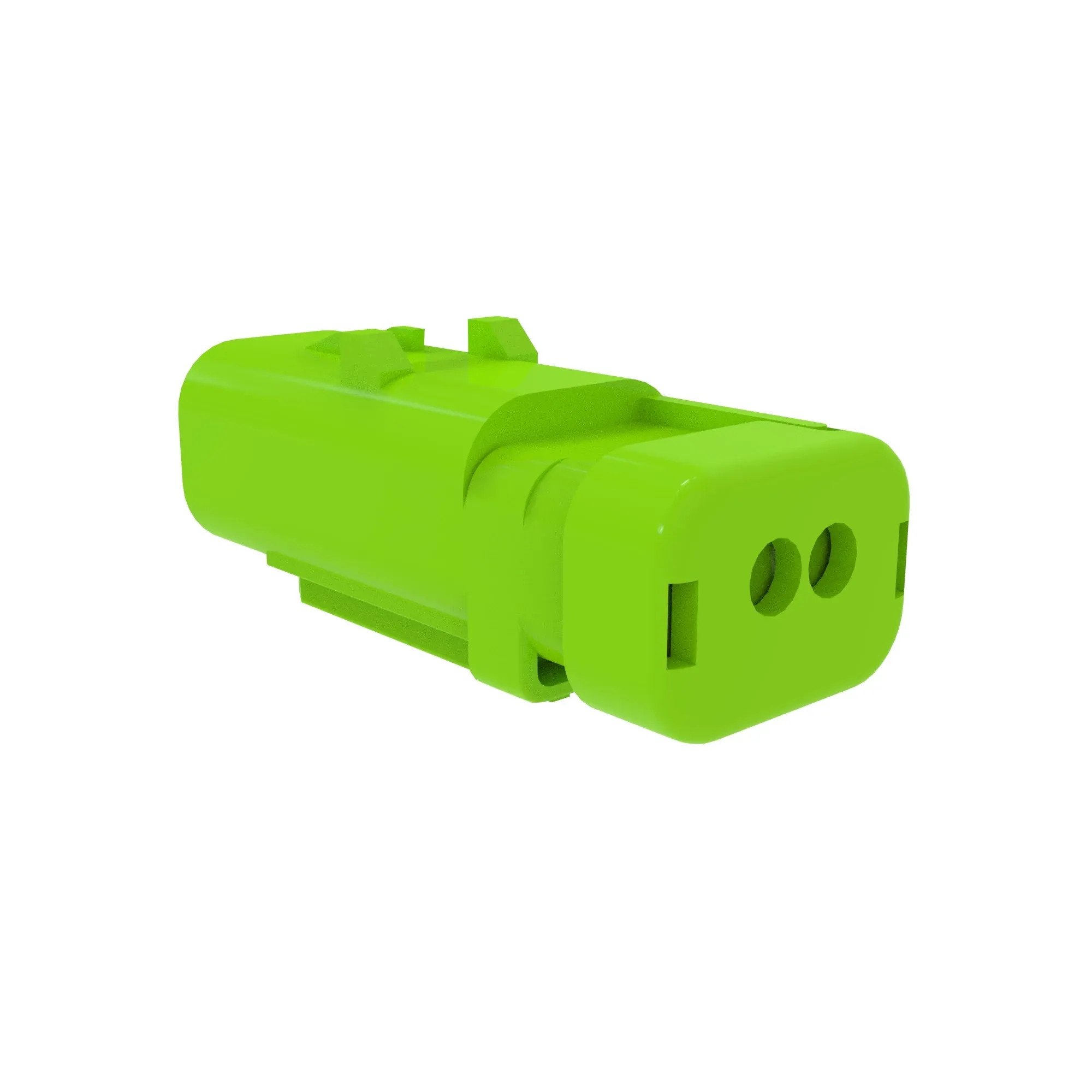 John Deere Green Electrical Connector Housing, Cavities 2 - 57M9733