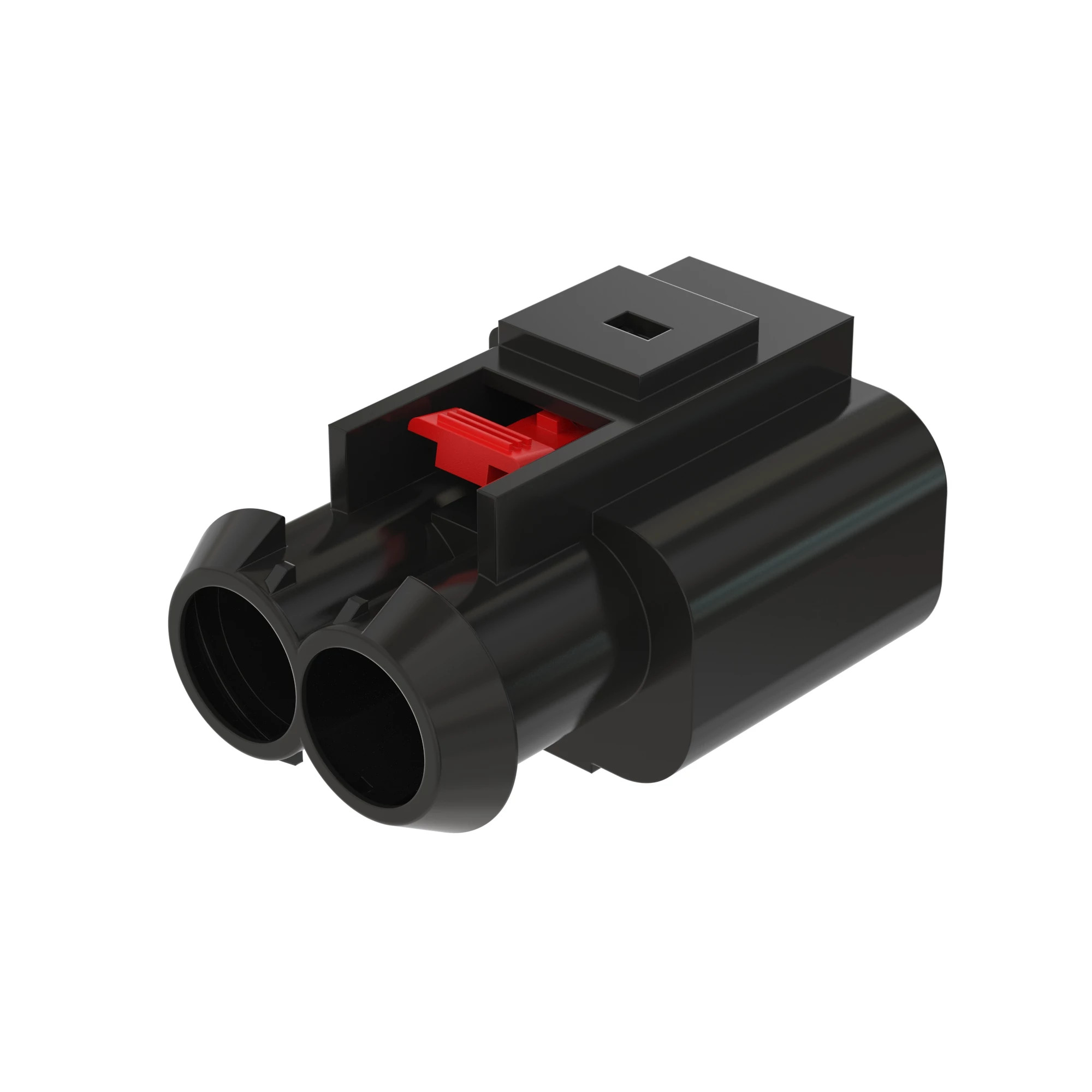 CONN DELPHI 2W FS BLK PLSTC