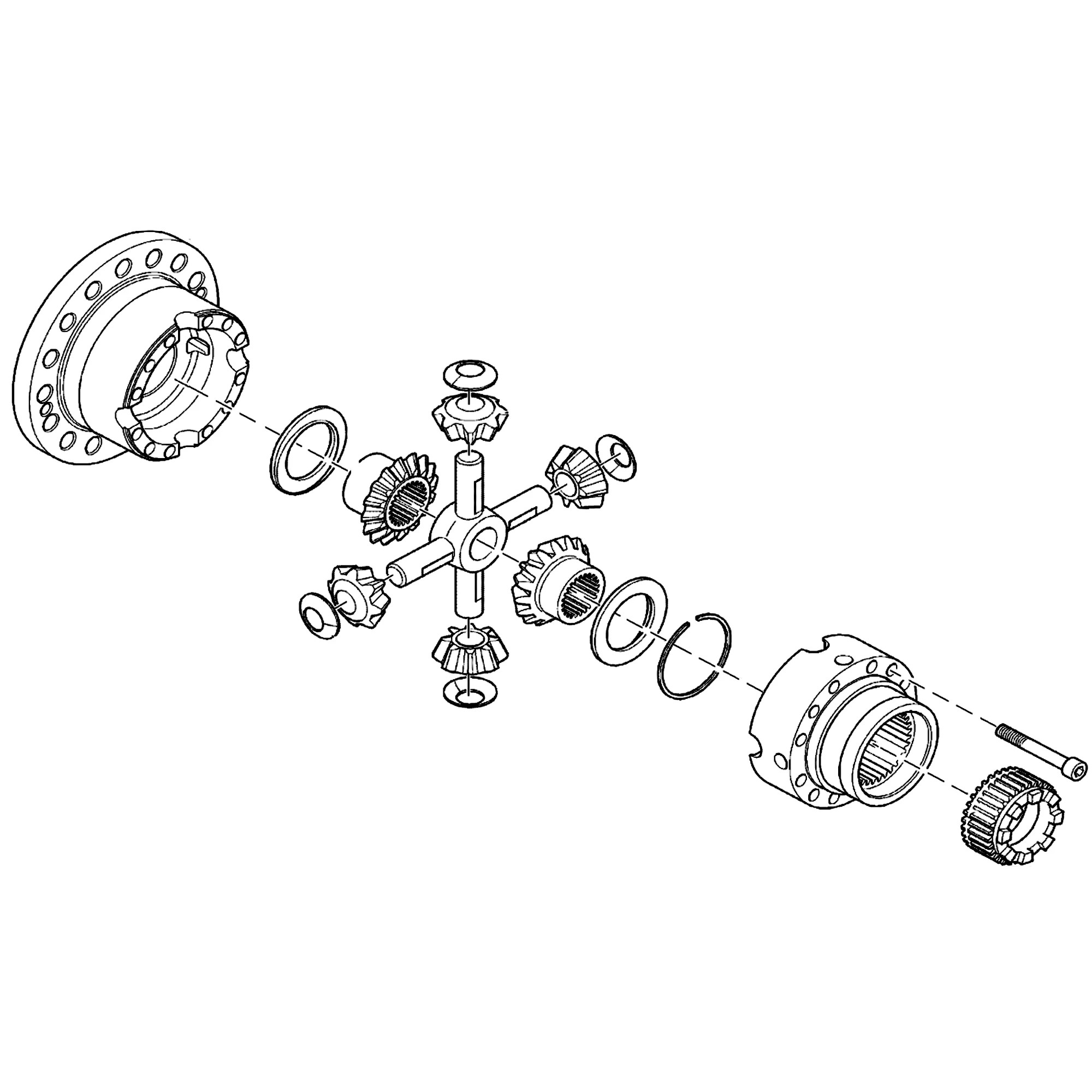 DIFFERENTIAL HOUSING, COMPLETE