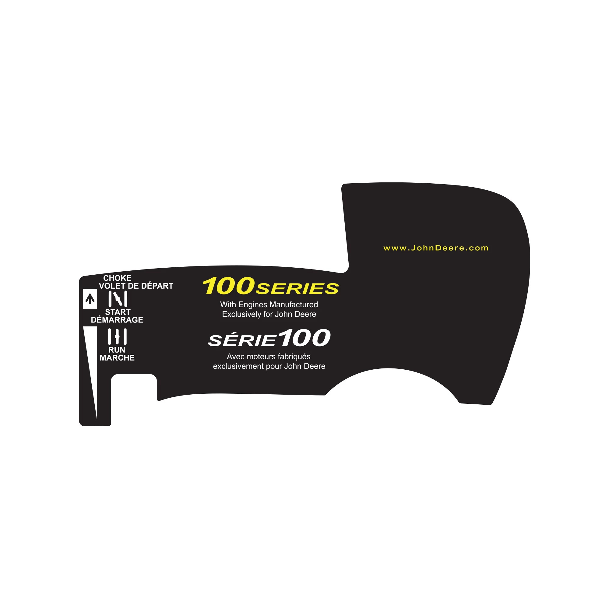 John Deere Dash Label, French, MPTO - GX24245