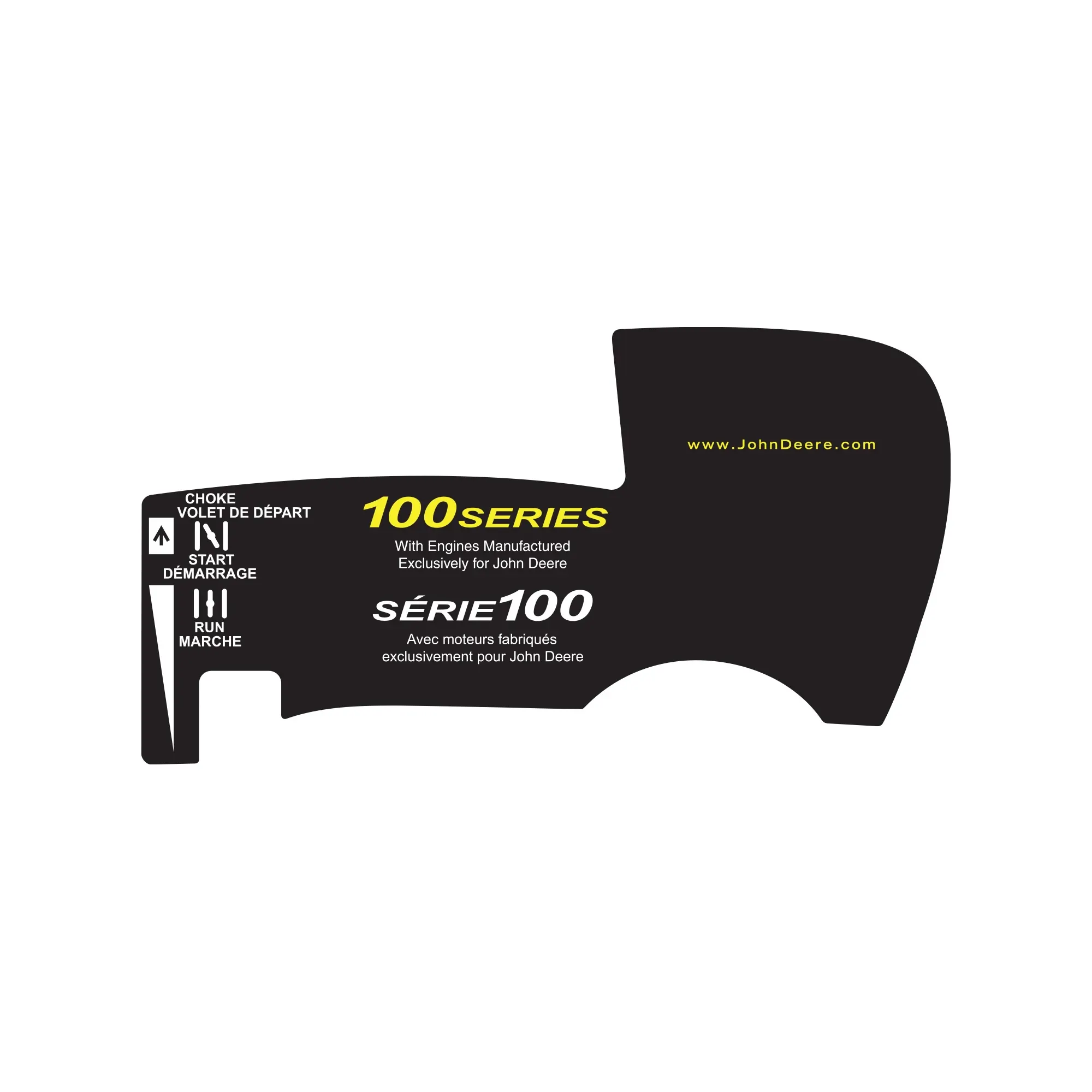 John Deere Dash Label, French, MPTO - GX24245