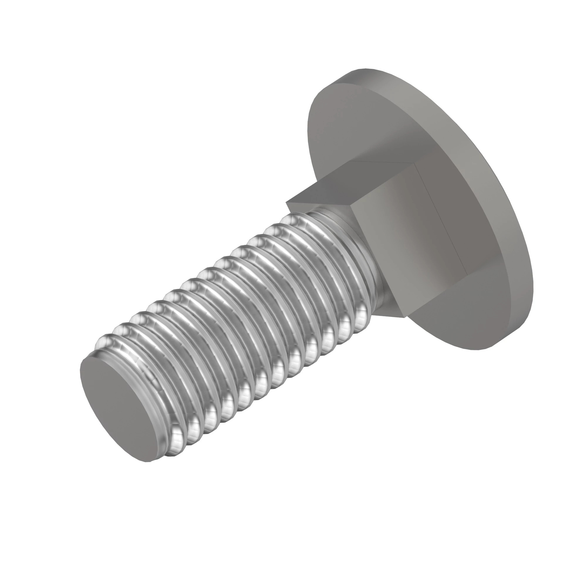 John Deere Round Head Square Neck Bolt, M8 X 25 - 03M7093
