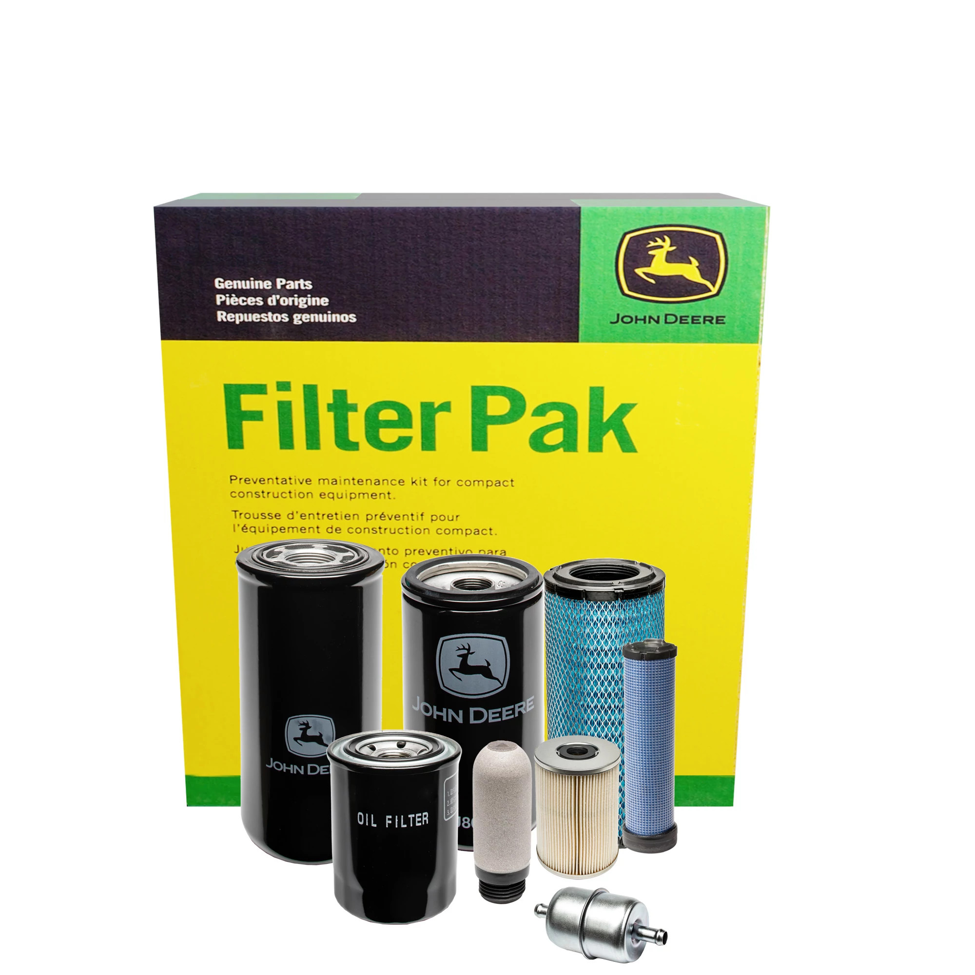 John Deere 1000 Hour Filter Pak for Compact Construction - AT535108