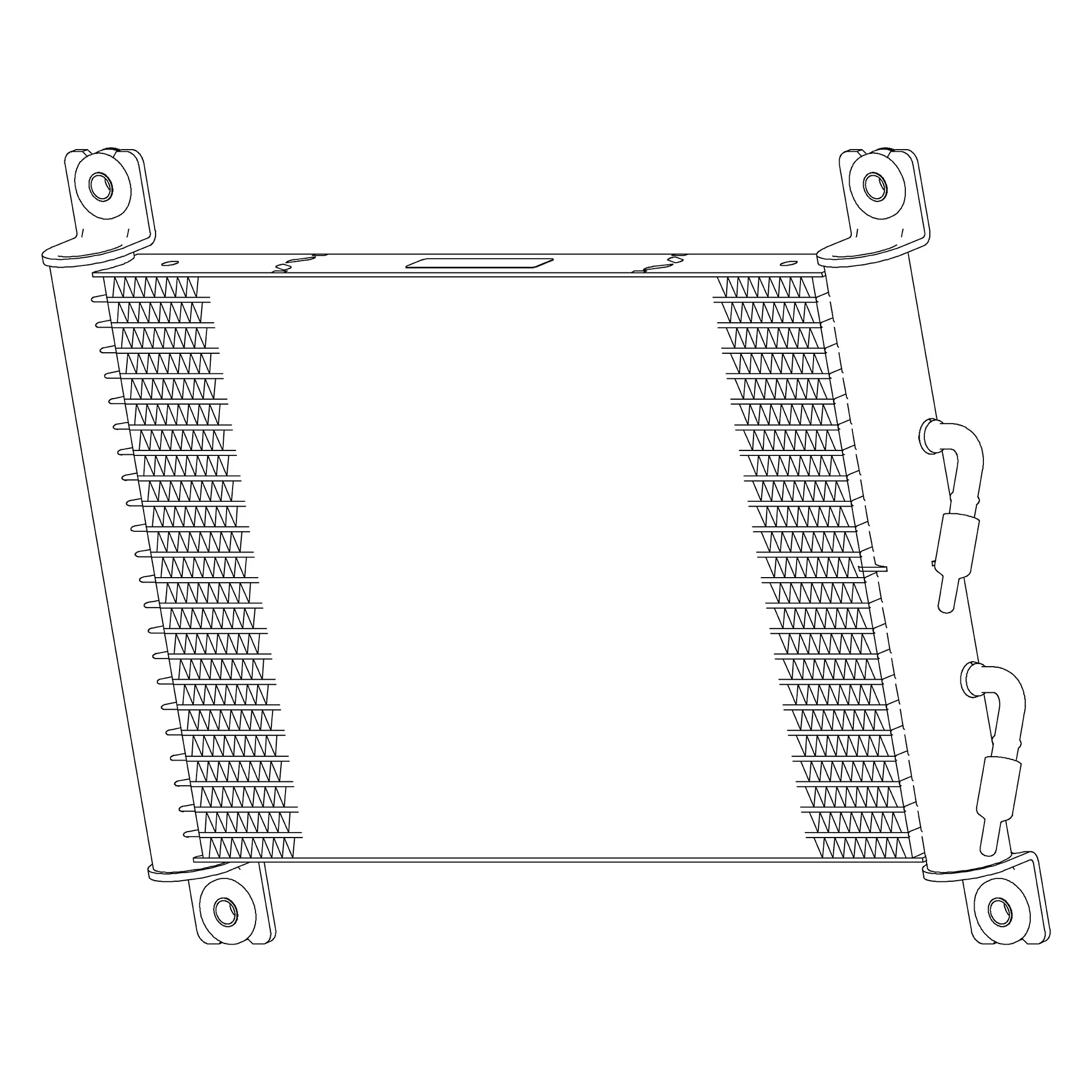 John Deere Heat Exchanger, Cross Flow, Fuel Cooler - AT443914
