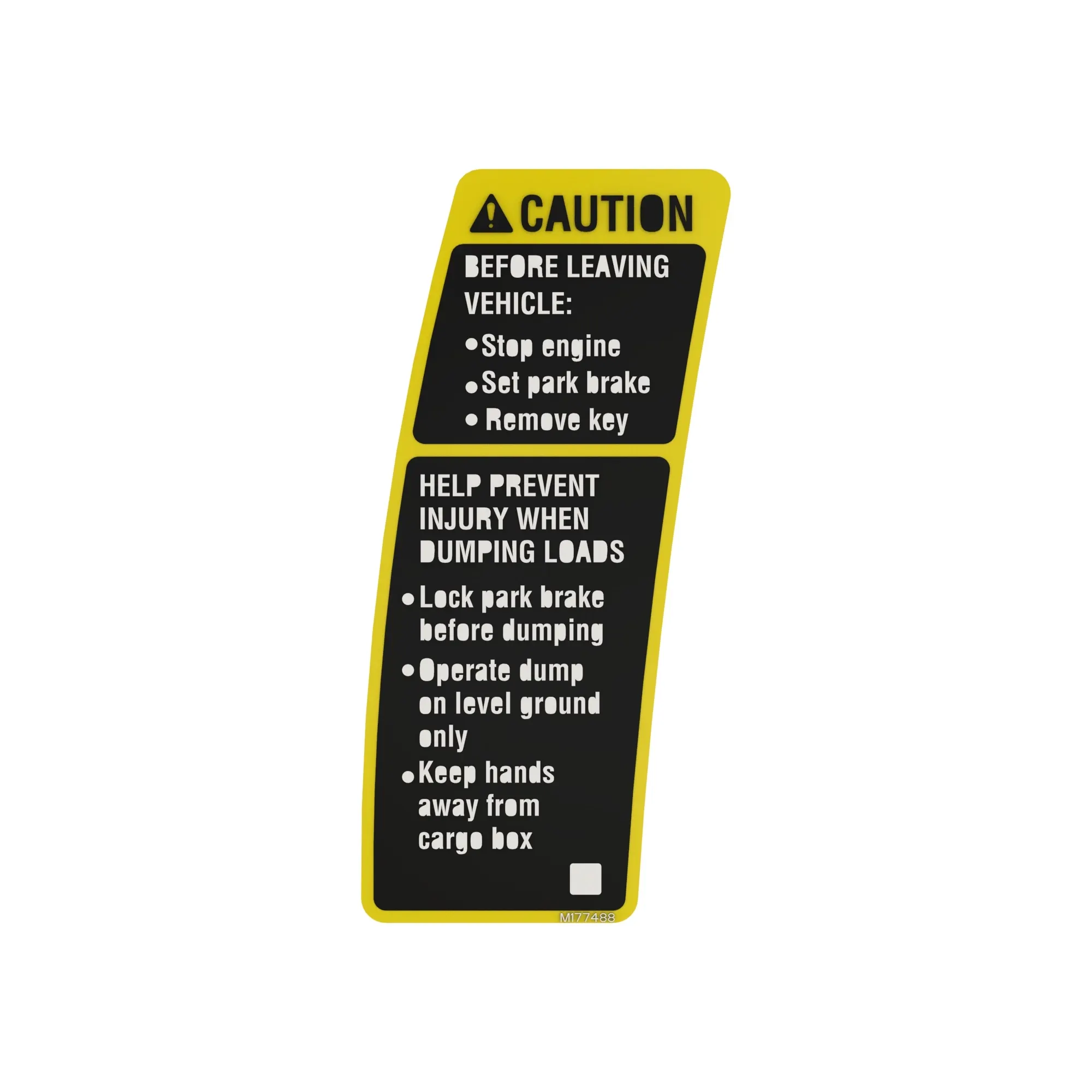 LABEL, CAUTION (ENG)