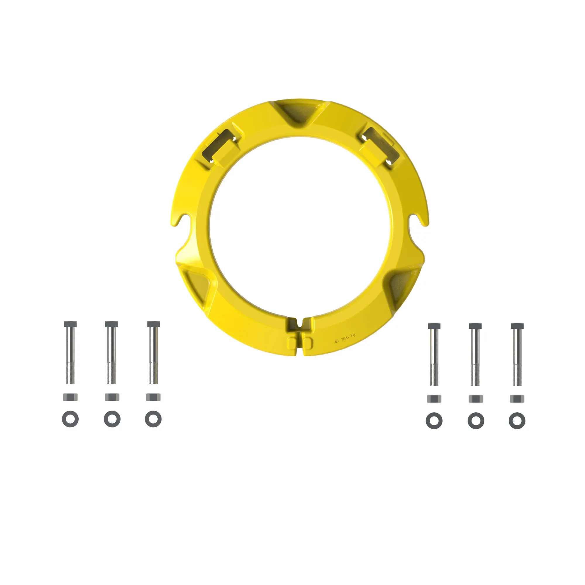 AR56632; A975E; Weights; Ballasting; Weights and Ballasting; Rear wheel weight set 77 kg; Rear Wheel Weight Set; Rear wheel weight set 170 lb