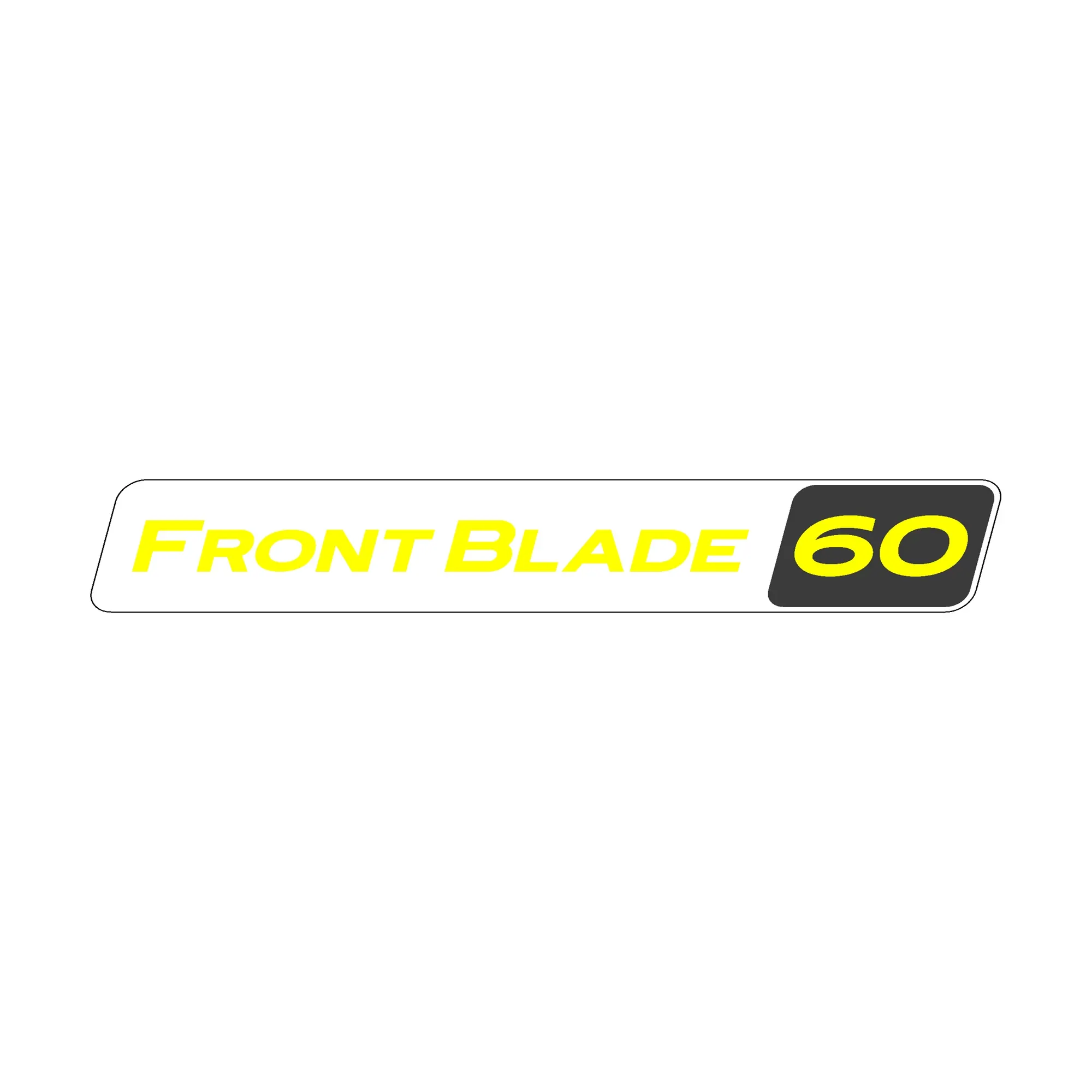 Label, 60" Front Blade
