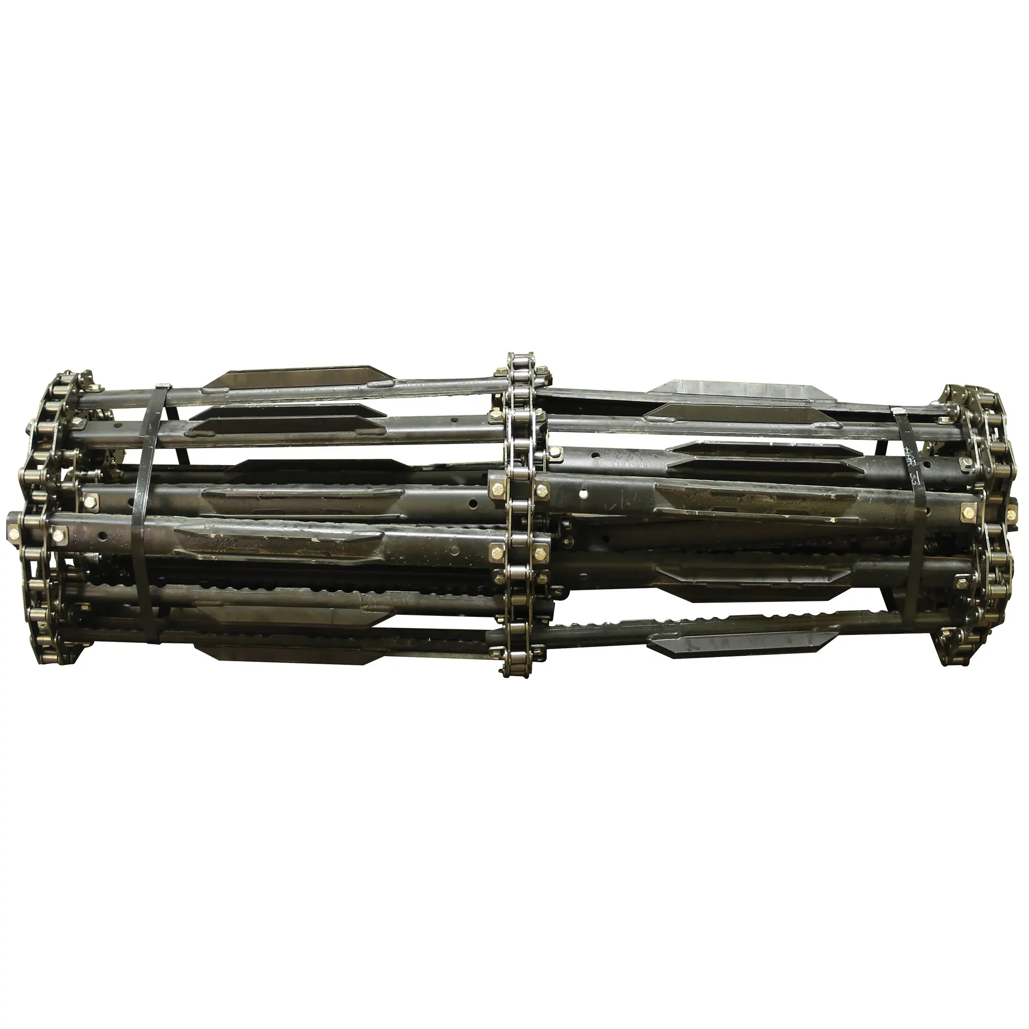 AXE17470: Feederhouse Chrome Pin Roller Chain, 91 Links, 24 Serrated Steel Slats