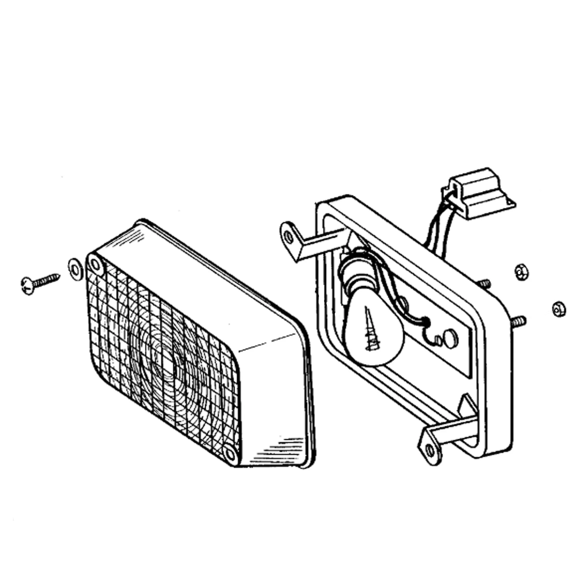 John Deere Warning Lamp, 12 Volts, 27 Watts - AT85785