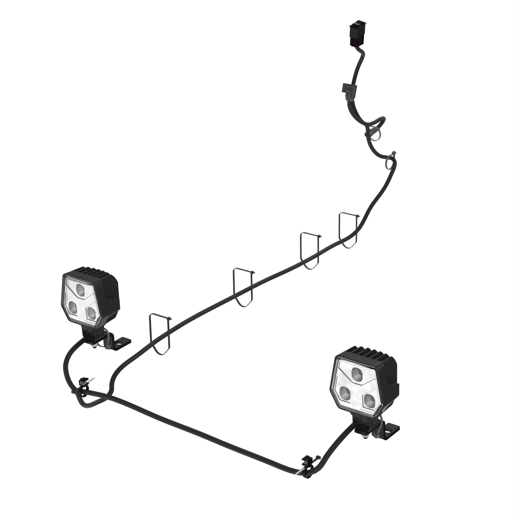 John Deere LED Front Work Light Attachment - BUC11438