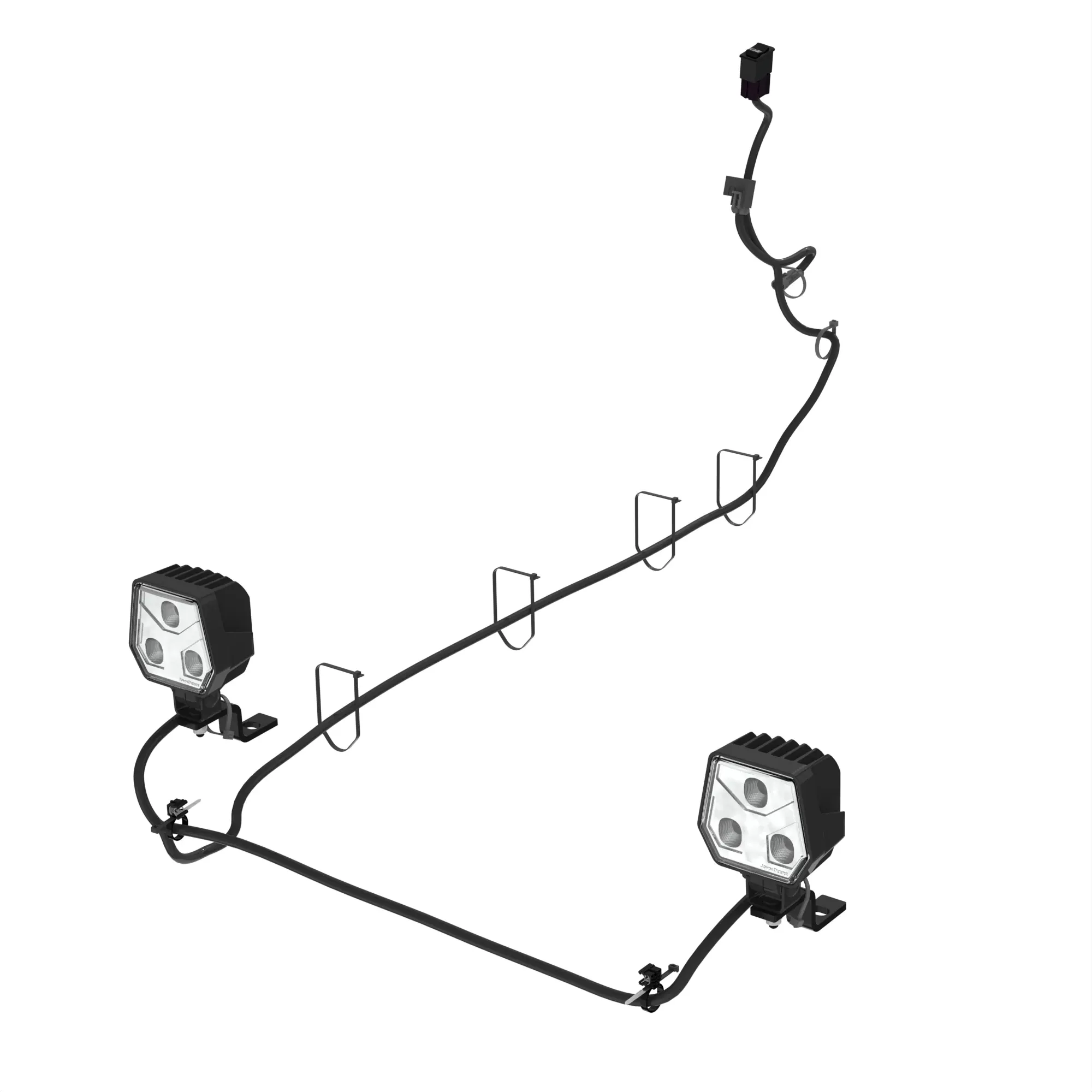 John Deere LED Front Work Light Attachment - BUC11438