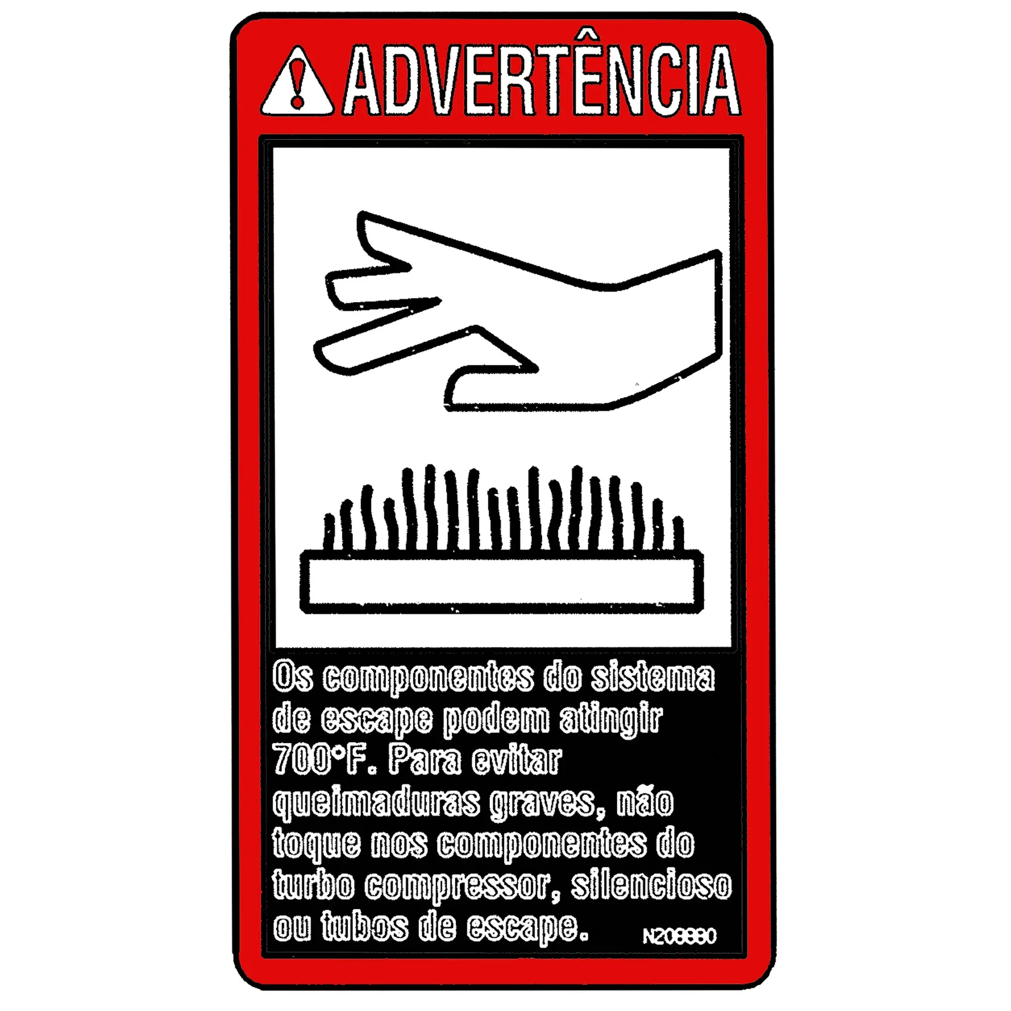 John Deere Caution Label, Portuguese - N208880