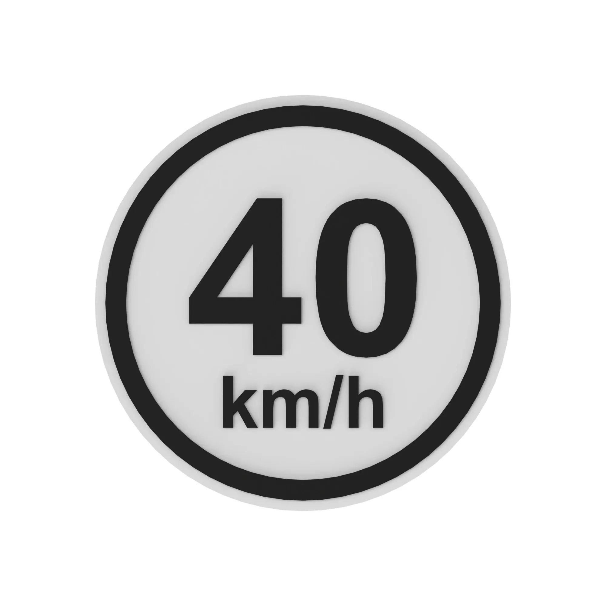 John Deere 40 Km/h, Speed Indicator Label - FH342607