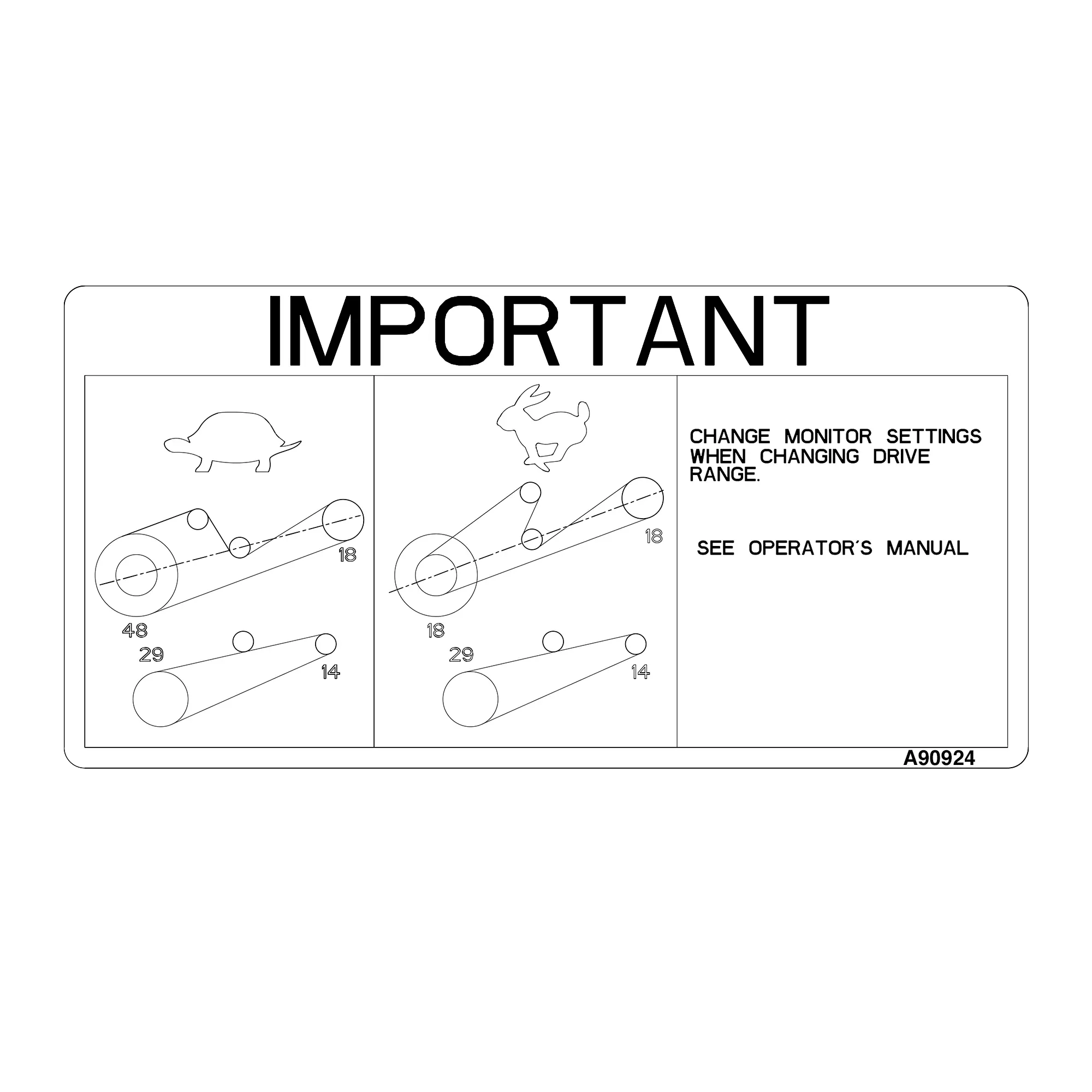 John Deere Hi/Low Range - A90924