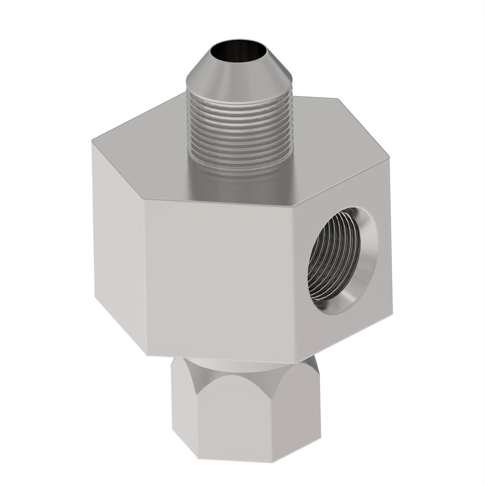 TEE FITTING, DASH 6 JIC RUN T (M14
