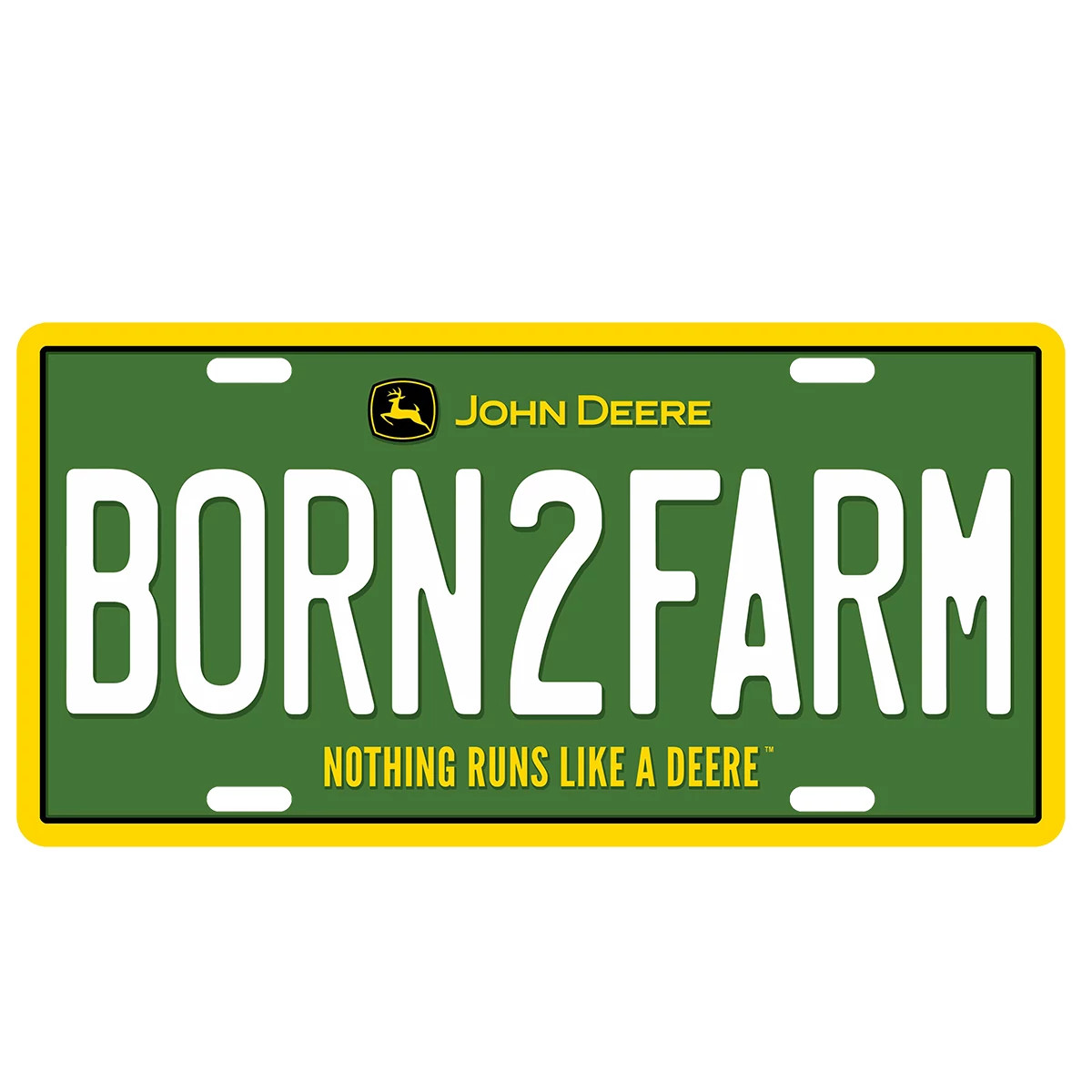 "Born2Farm Vanity License Plate"