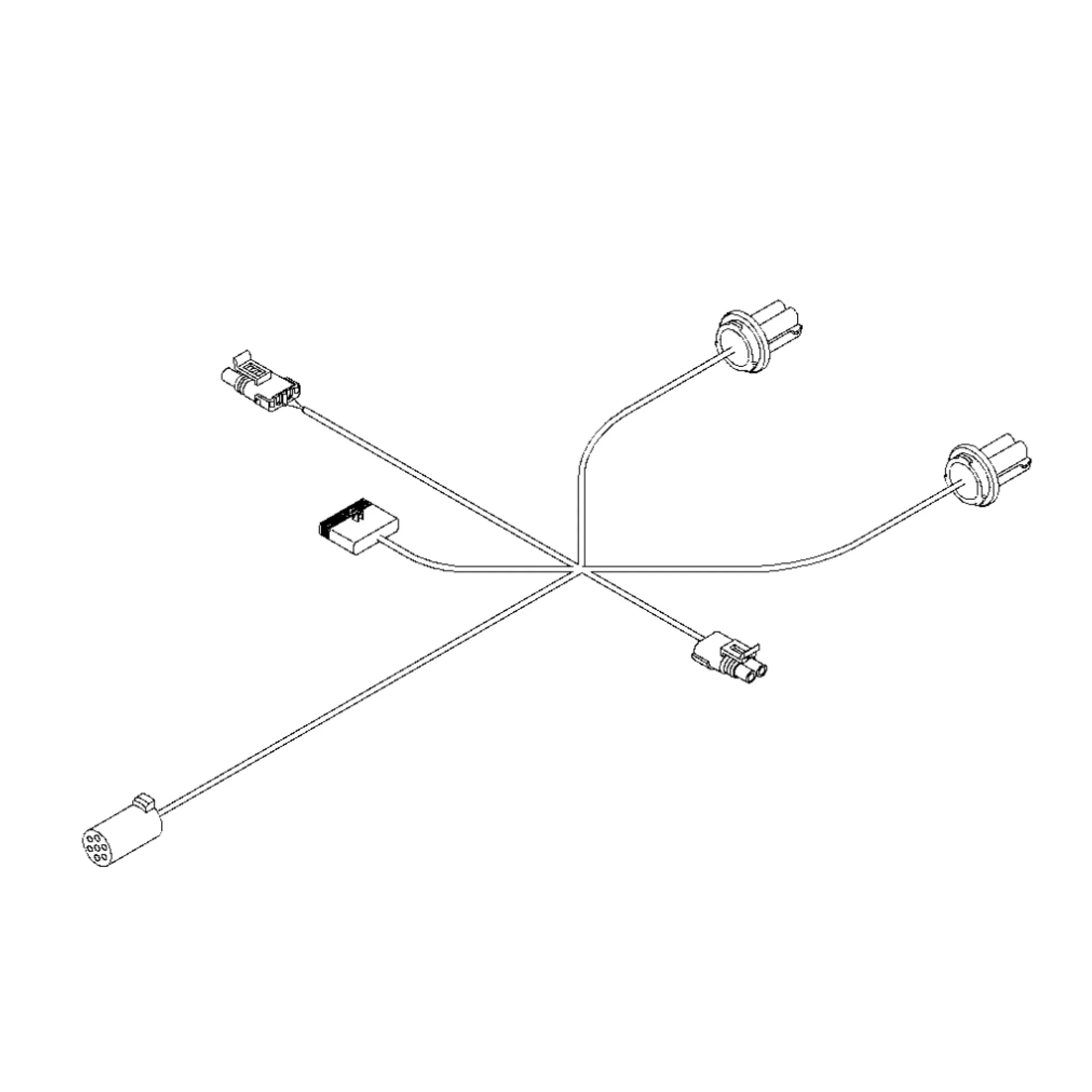 John Deere 3 Section Warning Light Wiring Harness - AN235503