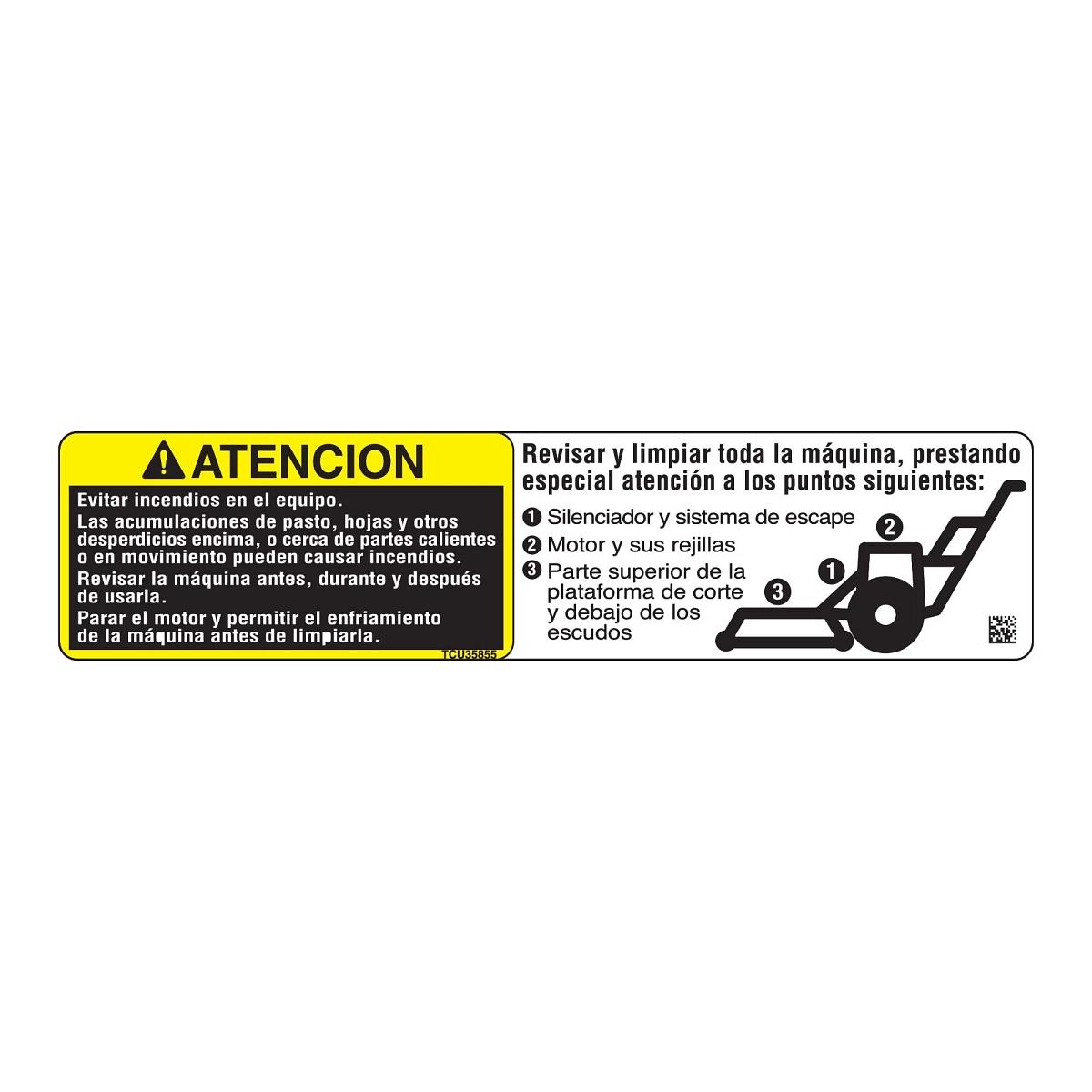 Label, Clean Out - Spanish