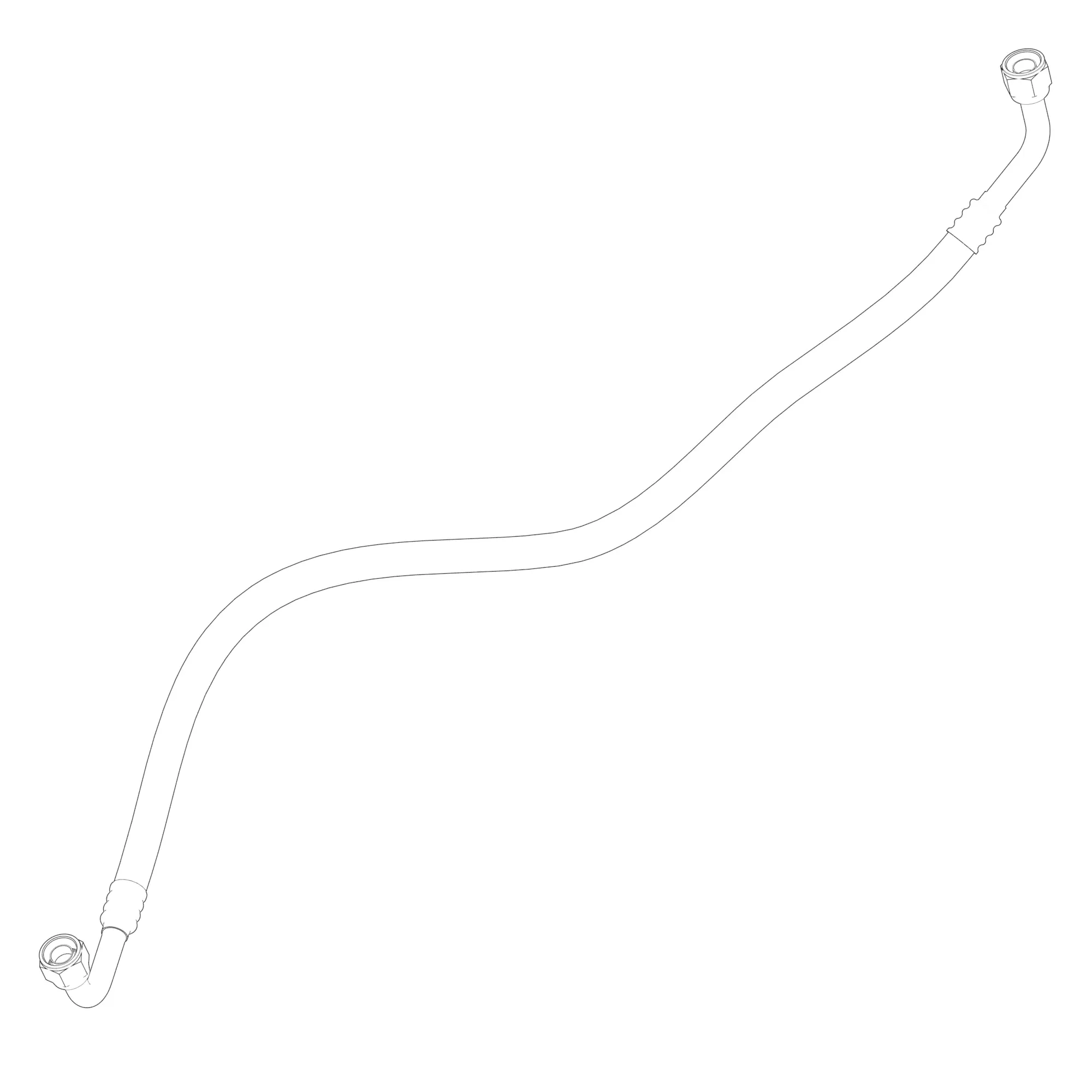 John Deere Refrigerant Suction Hose - AL232788