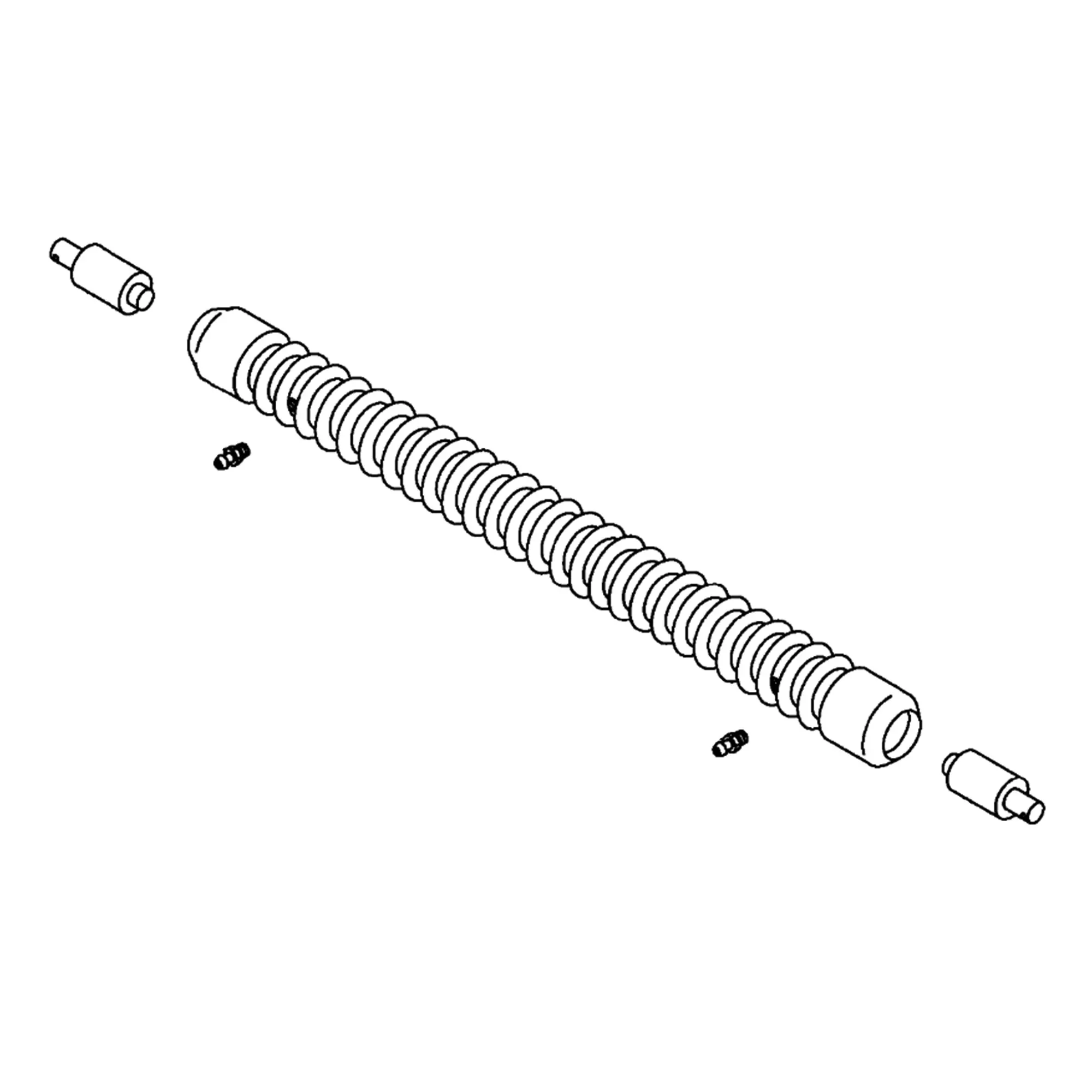 John Deere Grooved Front Roller with Flats, 26 Inch - AMT2980