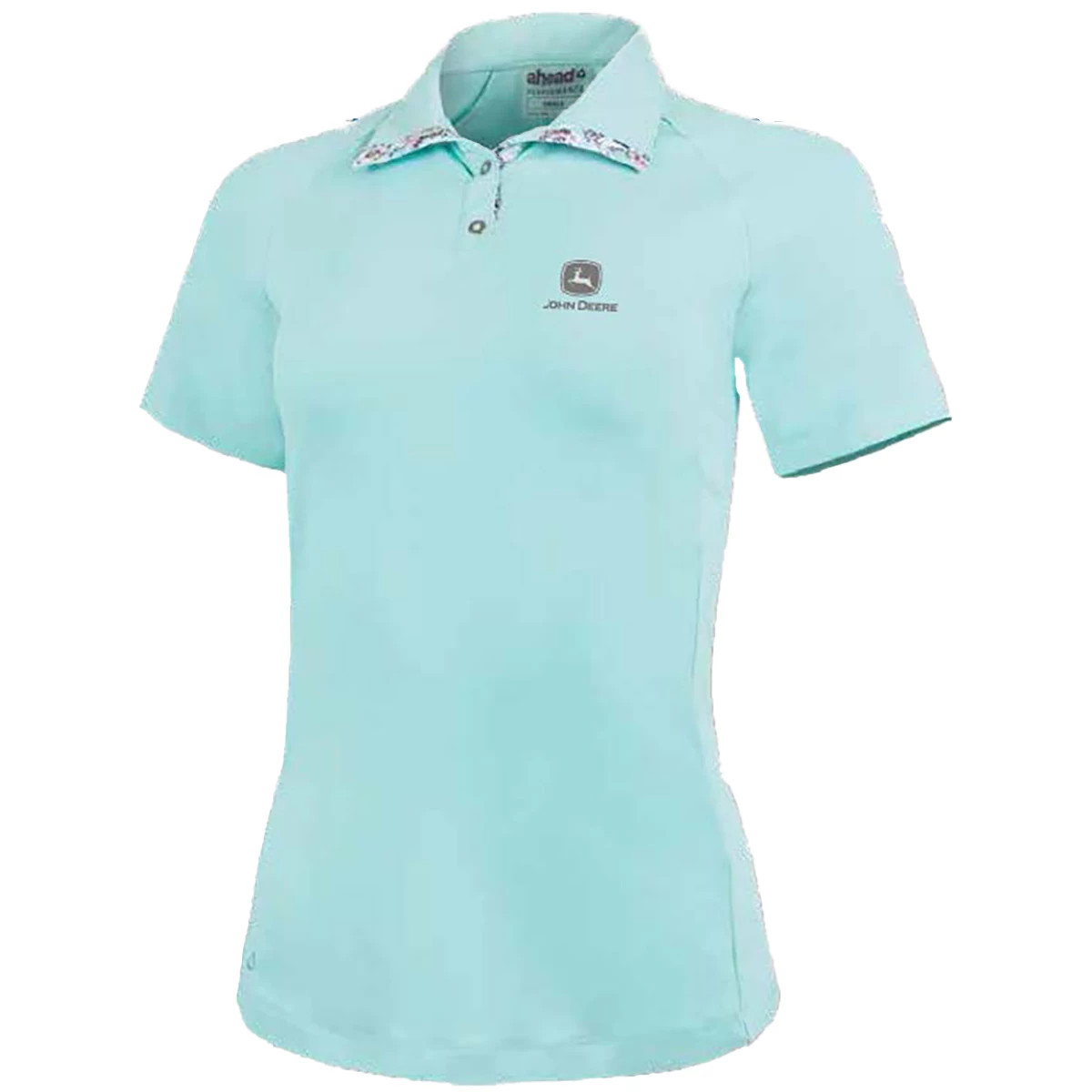 Cascade Blue Polo with Detailed Collar  