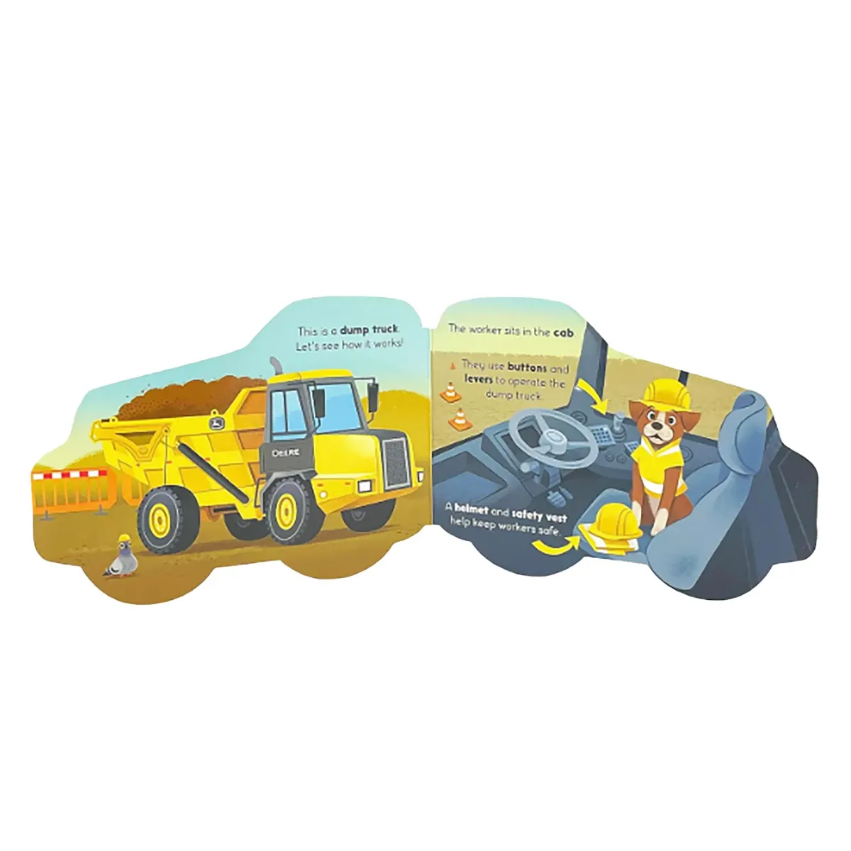 How Dump Trucks Work - Children's Shaped Board Book for Little Construction Enthusiasts and Truck Lovers