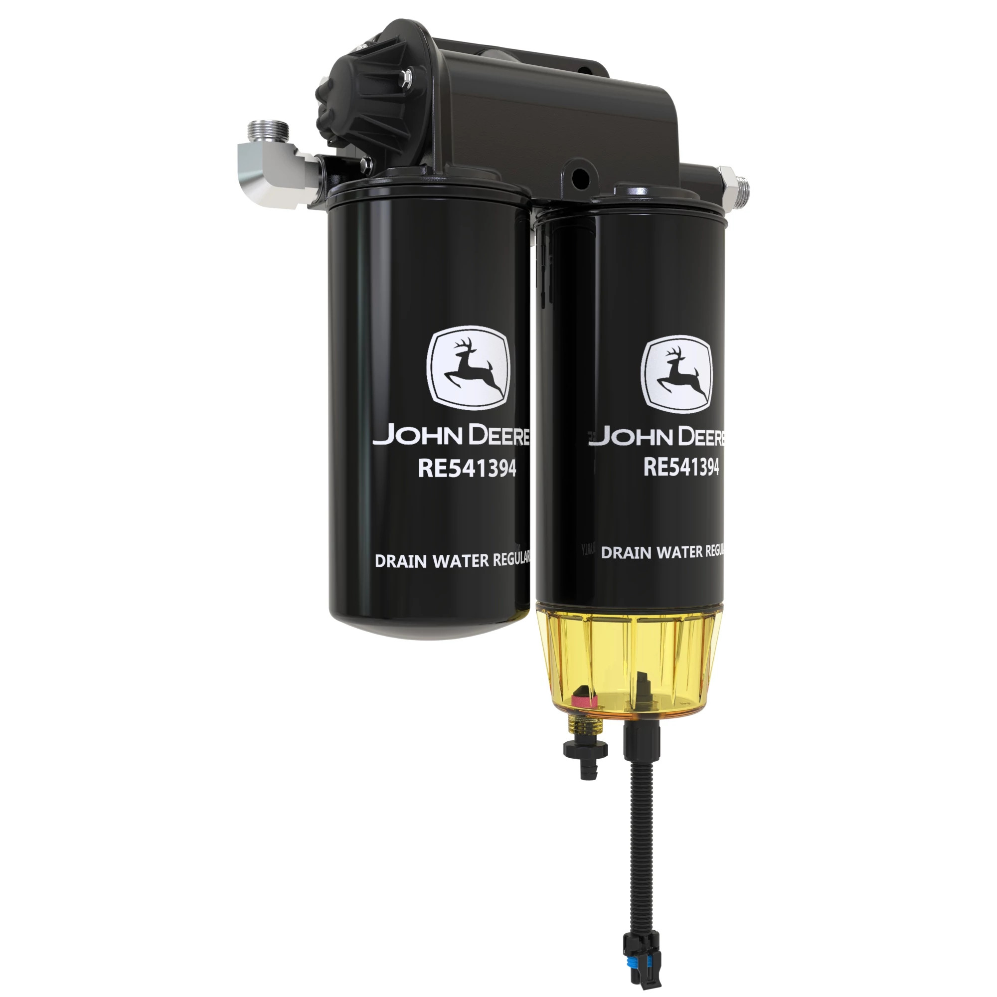 John Deere Fuel Filter Assembly with Electronic Priming Pump - RE541394