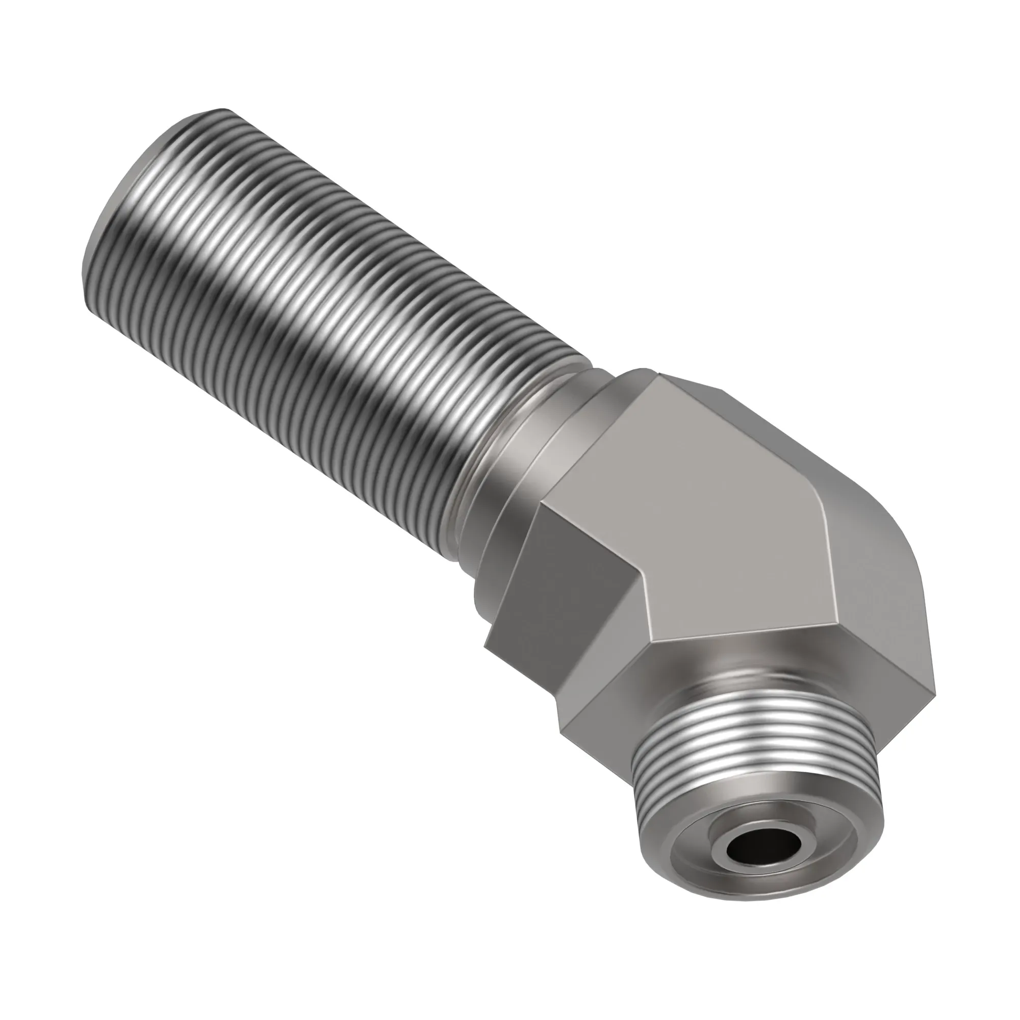 45 DEGREE BULKHEAD ELBOW, ORFS