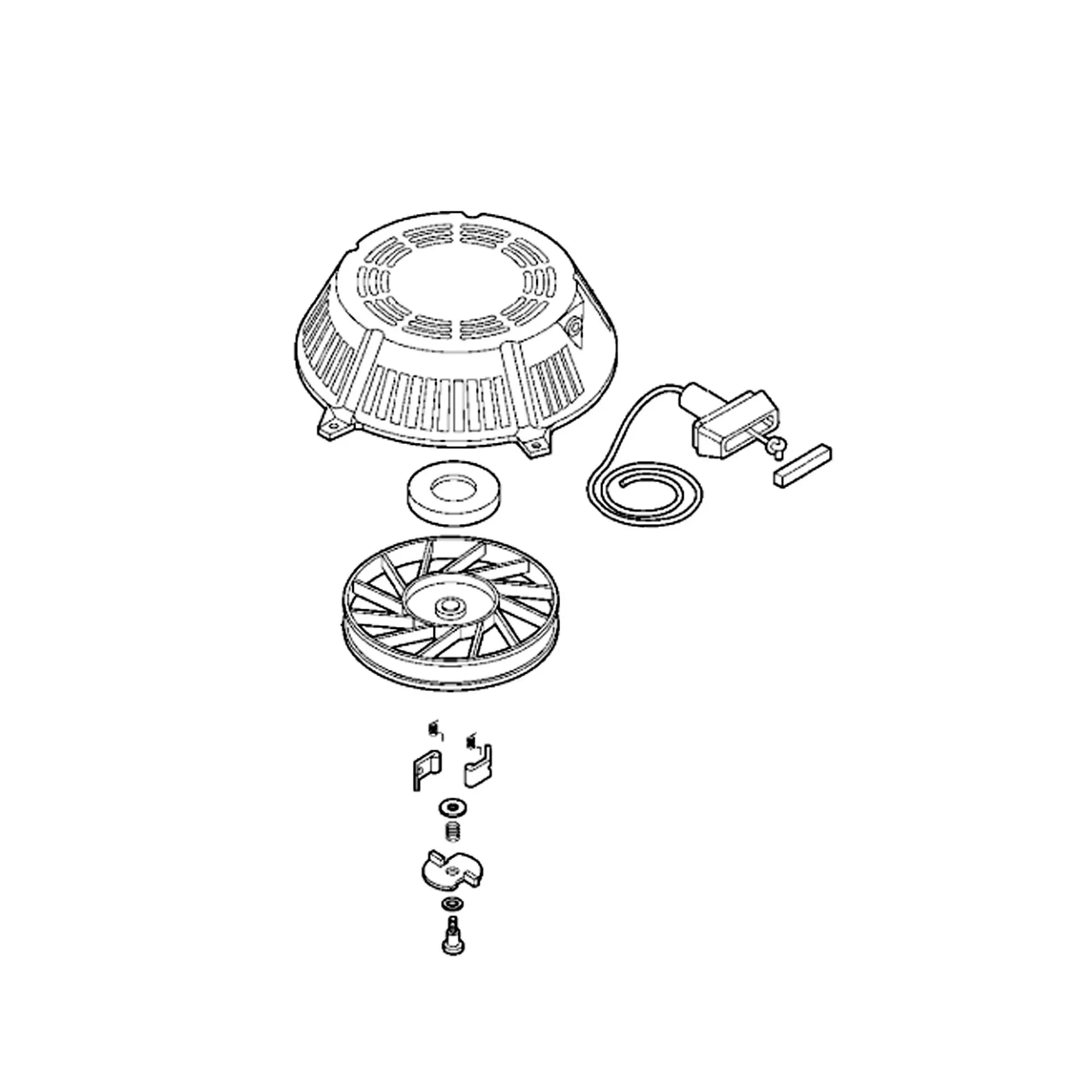 John Deere Recoil Starter Motor - AM124452