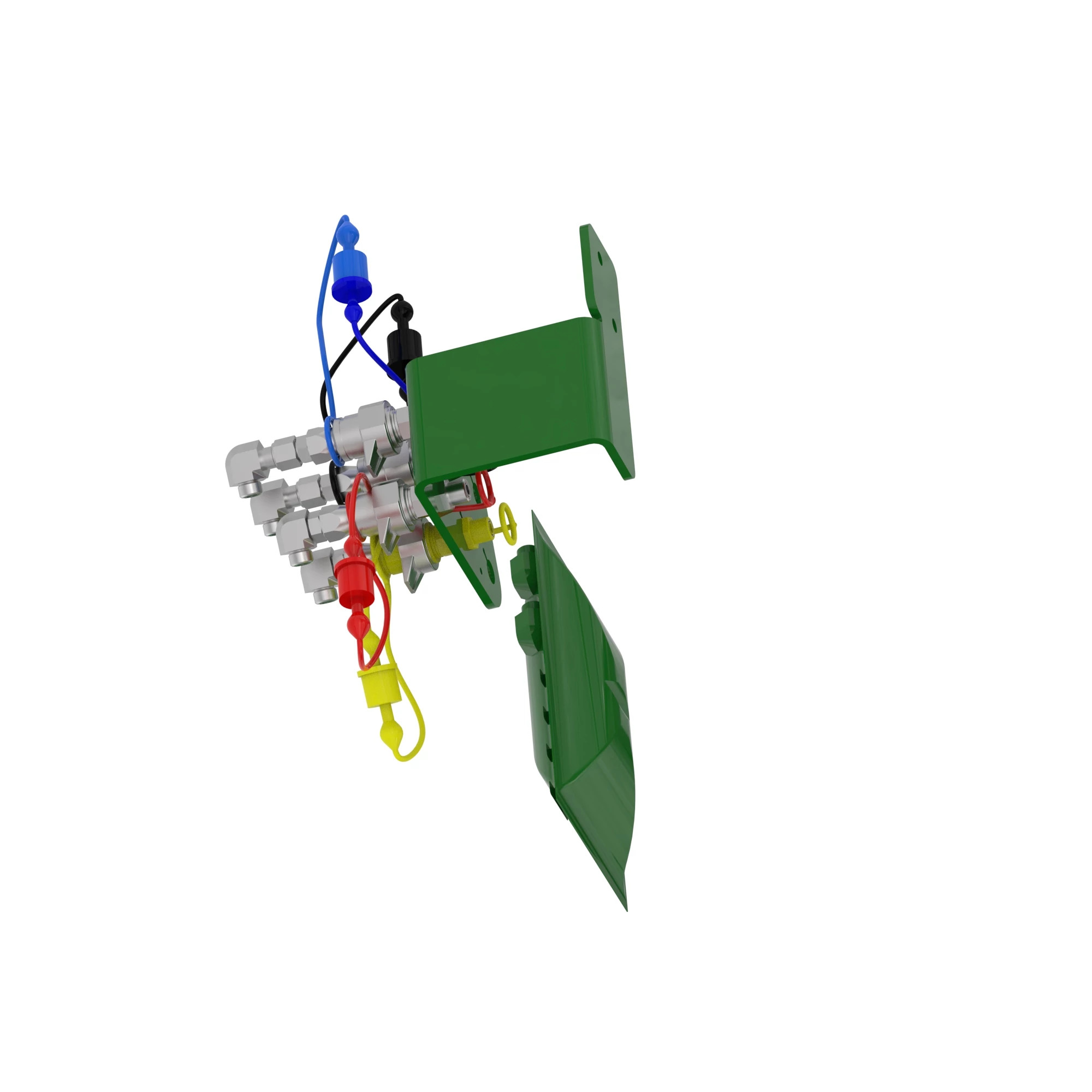 John Deere Two Function Hydraulic Mid-Mount Quick-Coupler Attachment - BW16123