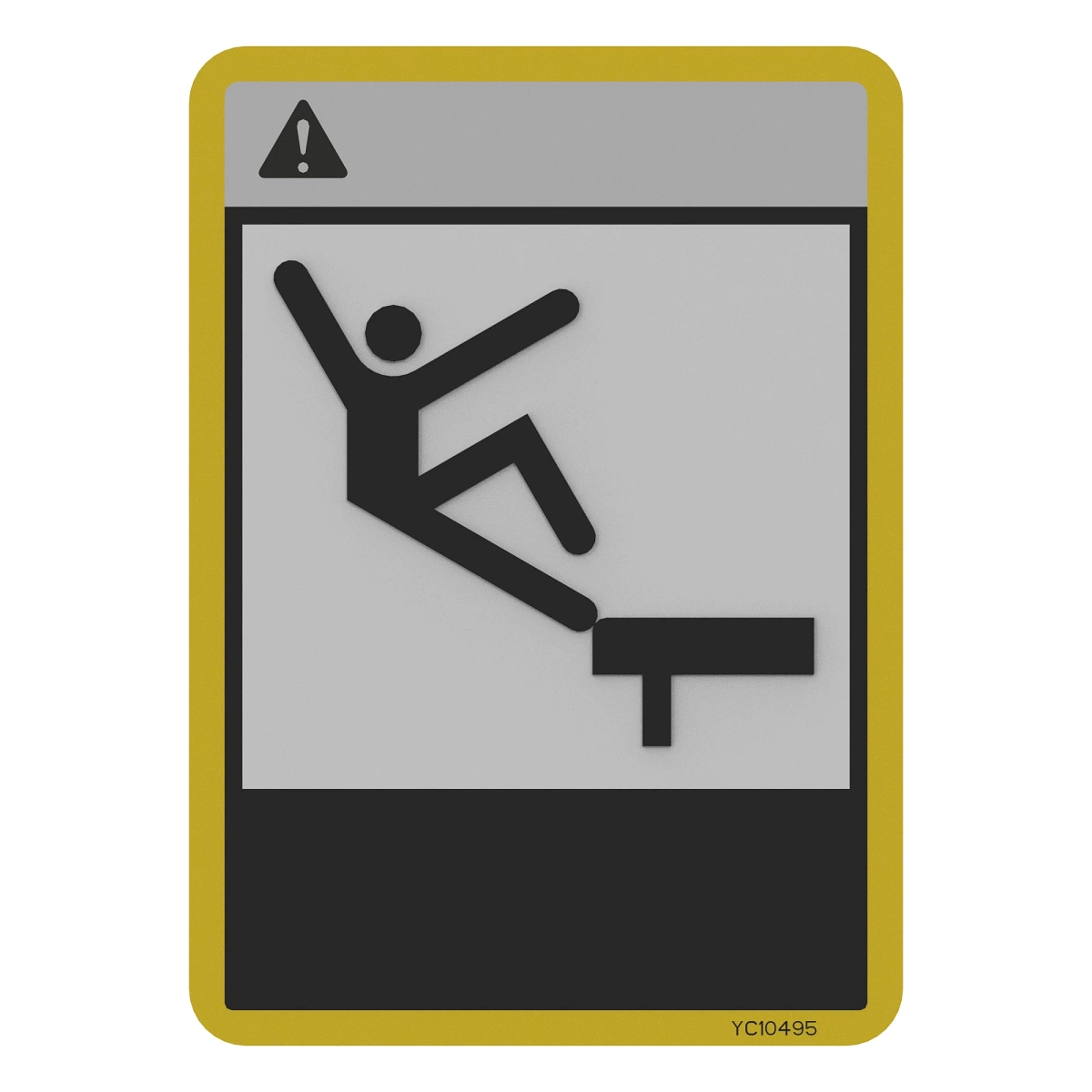 Sign Warning Ladder