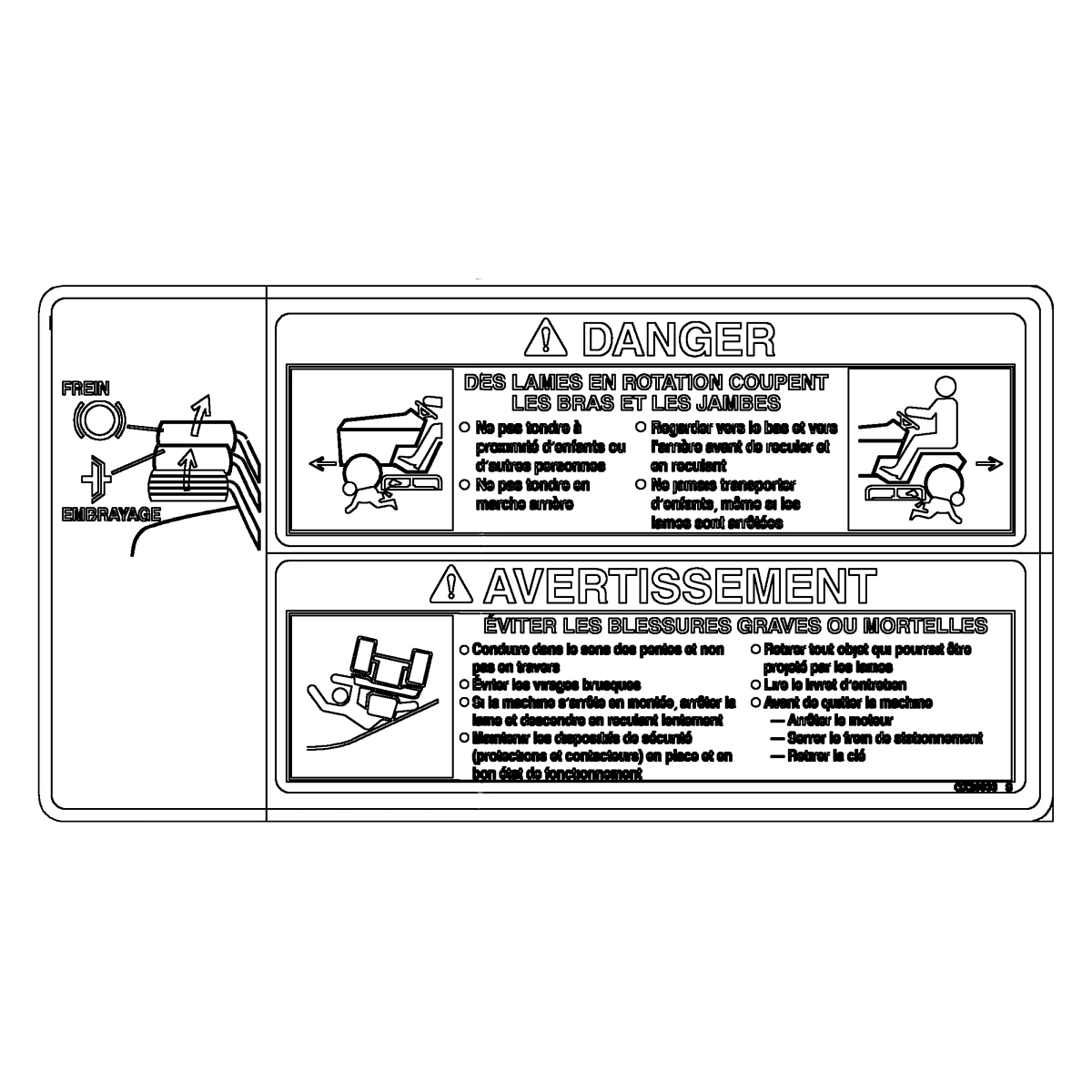 Label, Warning/Danger (Fr. Que)