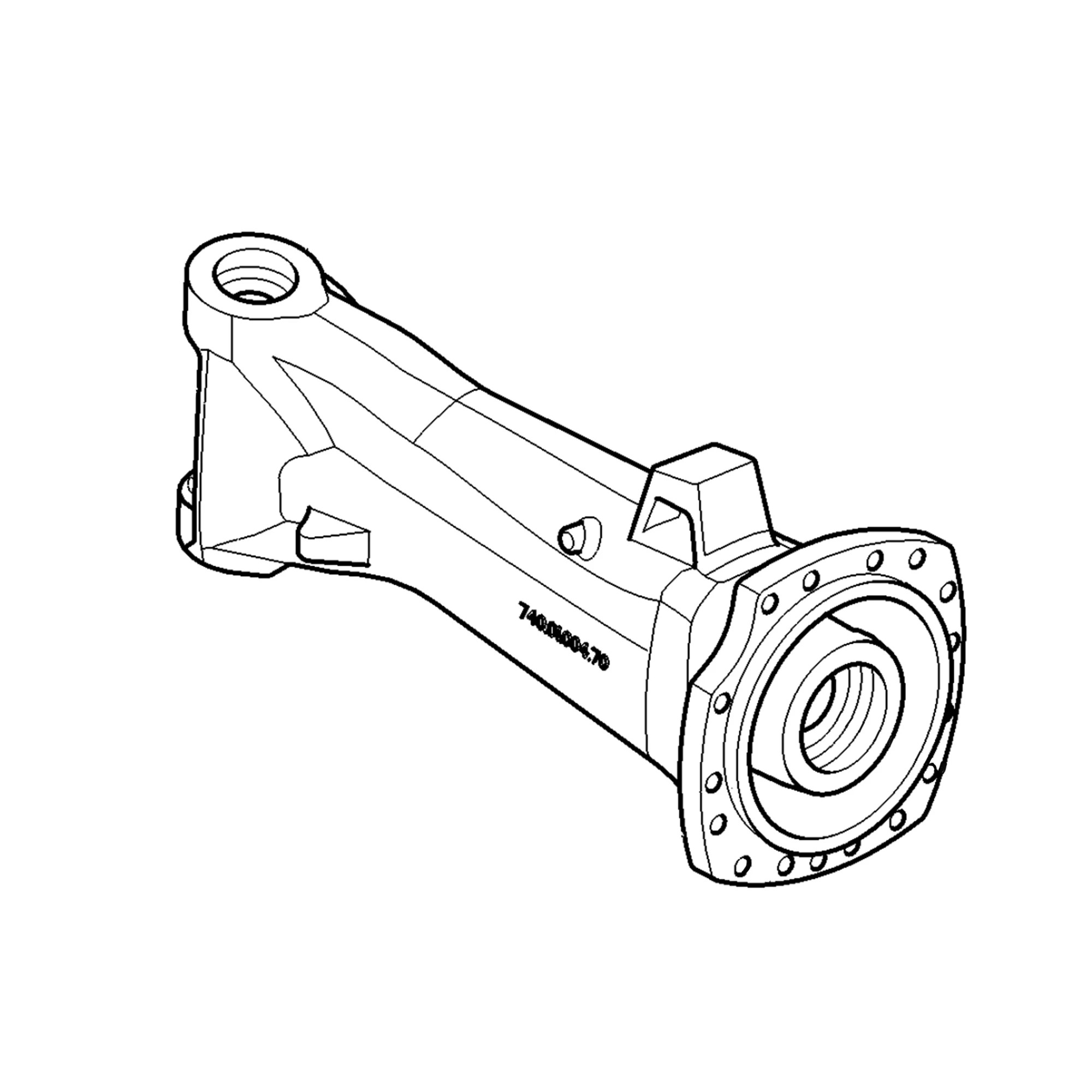 John Deere MFWD Axle LH Housing - AL225160