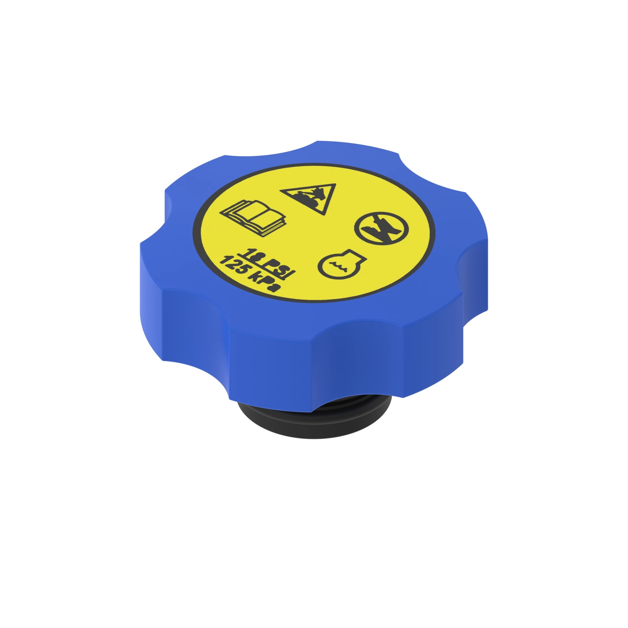 CAP, SURGE TANK 10PSI DUAL O-RING T