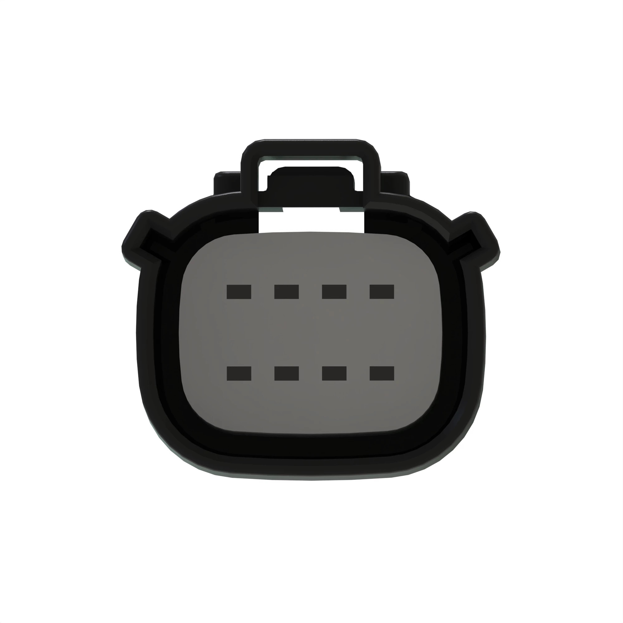 CONN MOLEX MX150 8W FS BLK PLSTC