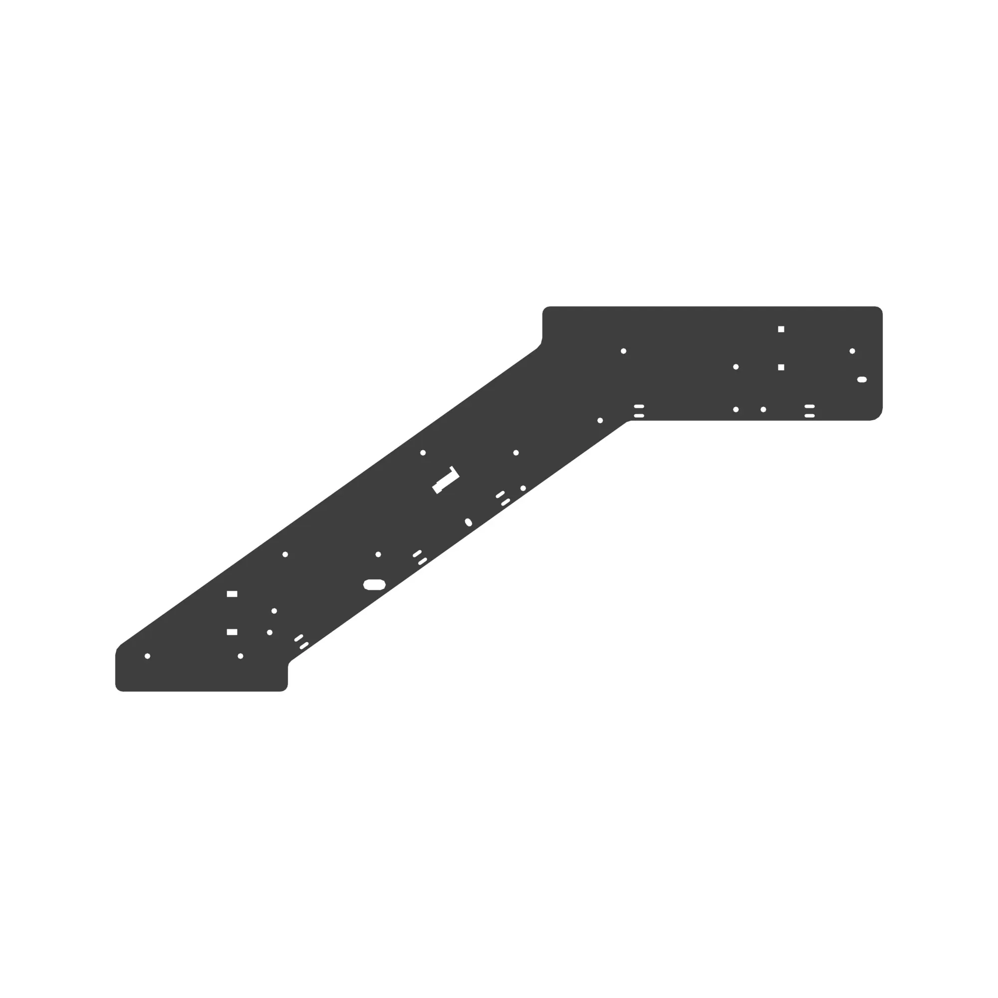 PLATE, STAIR SIDE SUPPORT, RH WITH