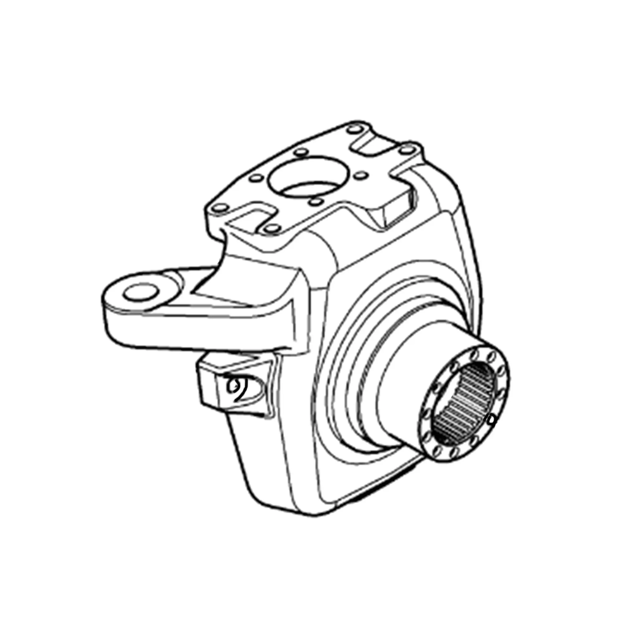 John Deere MFWD Knuckle LH Housing - L171448