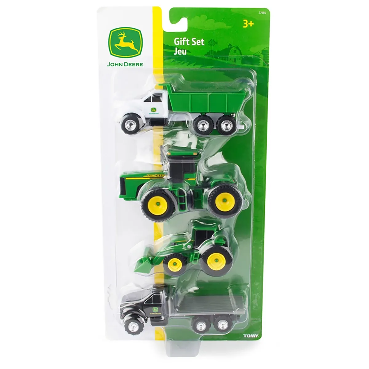 "4-Piece Vehicle Set with 2 Trucks"